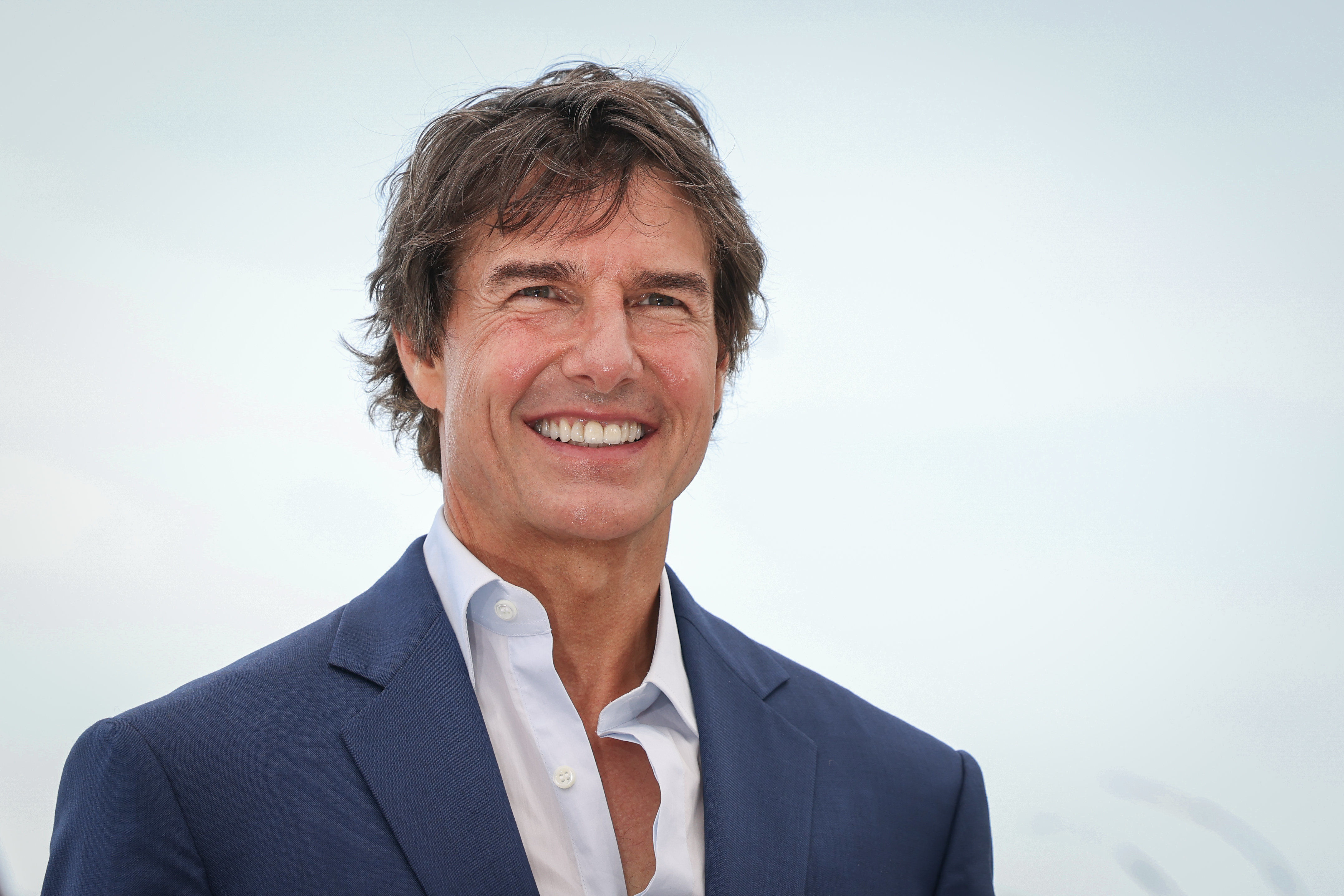 Tom Cruise ici au Festival de Cannes (Alpes-Maritimes) en 2022. Il est question que le comédien, connu pour réaliser ses propres cascades, descende en rappel sur la façade du Stade de France pour récupérer le drapeau olympique. LP/Fred Dugit