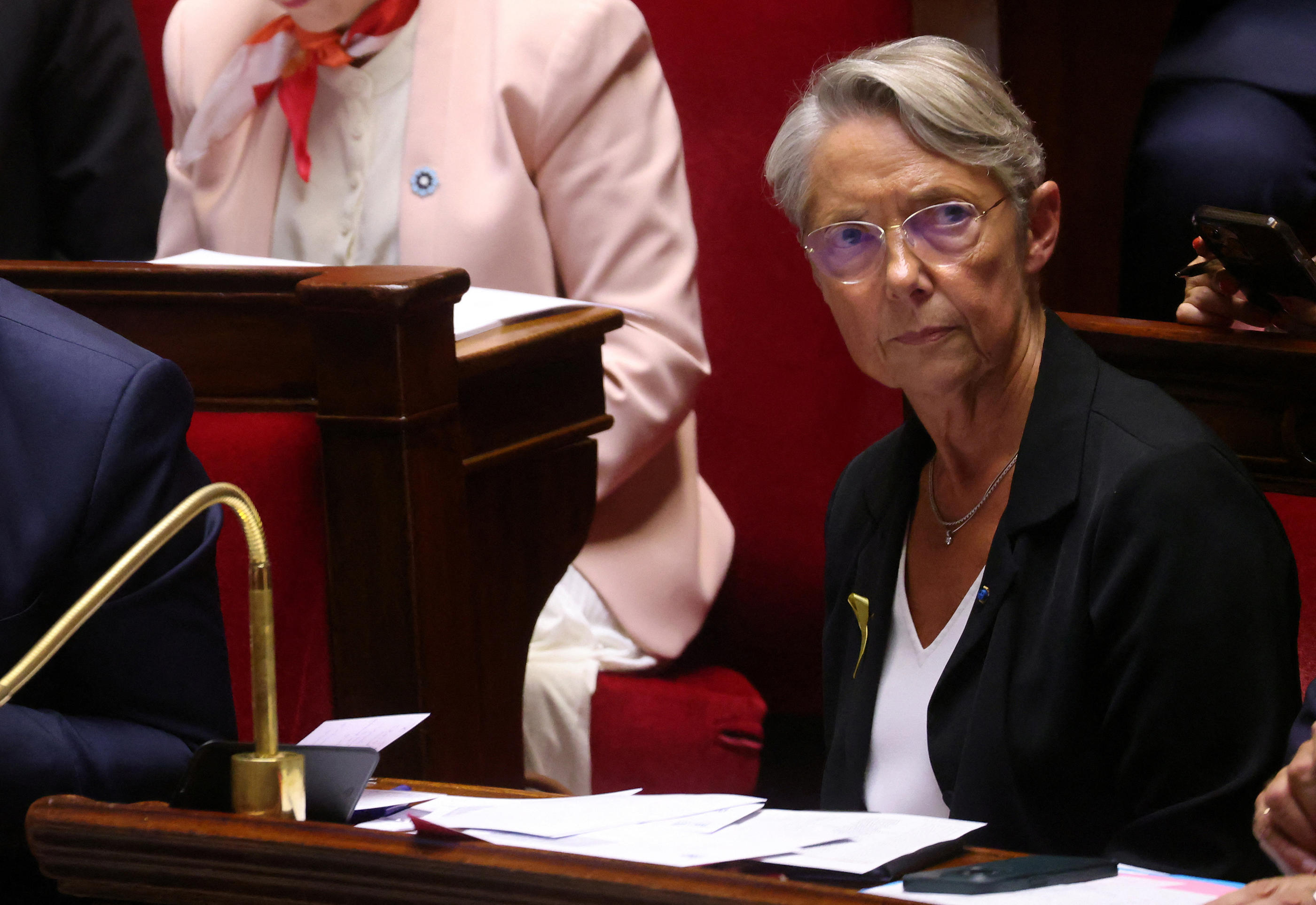 Élisabeth Borne à l'Assemblée nationale, le 26 septembre 2023. REUTERS/Johanna Geron