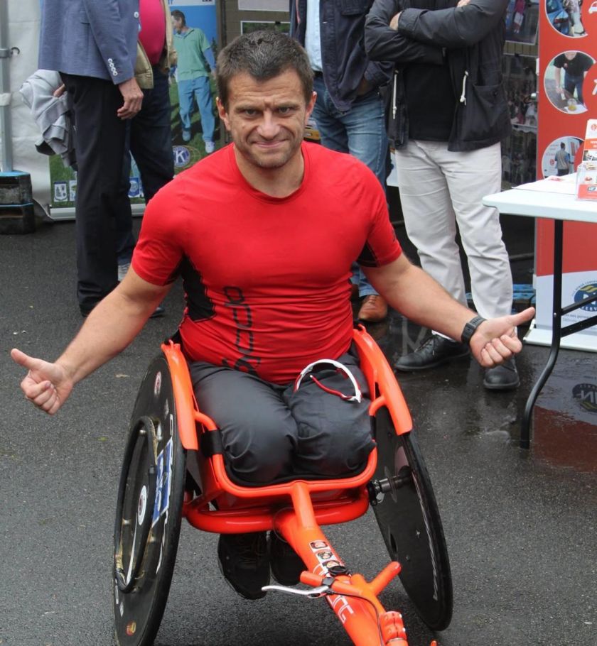 <b>Illustration.</b> David Avram a prévu de faire 1 000 km dans son fauteuil roulant entre Soissons (Aisne) et Montpellier (Hérault) en passant par Rambouillet. 