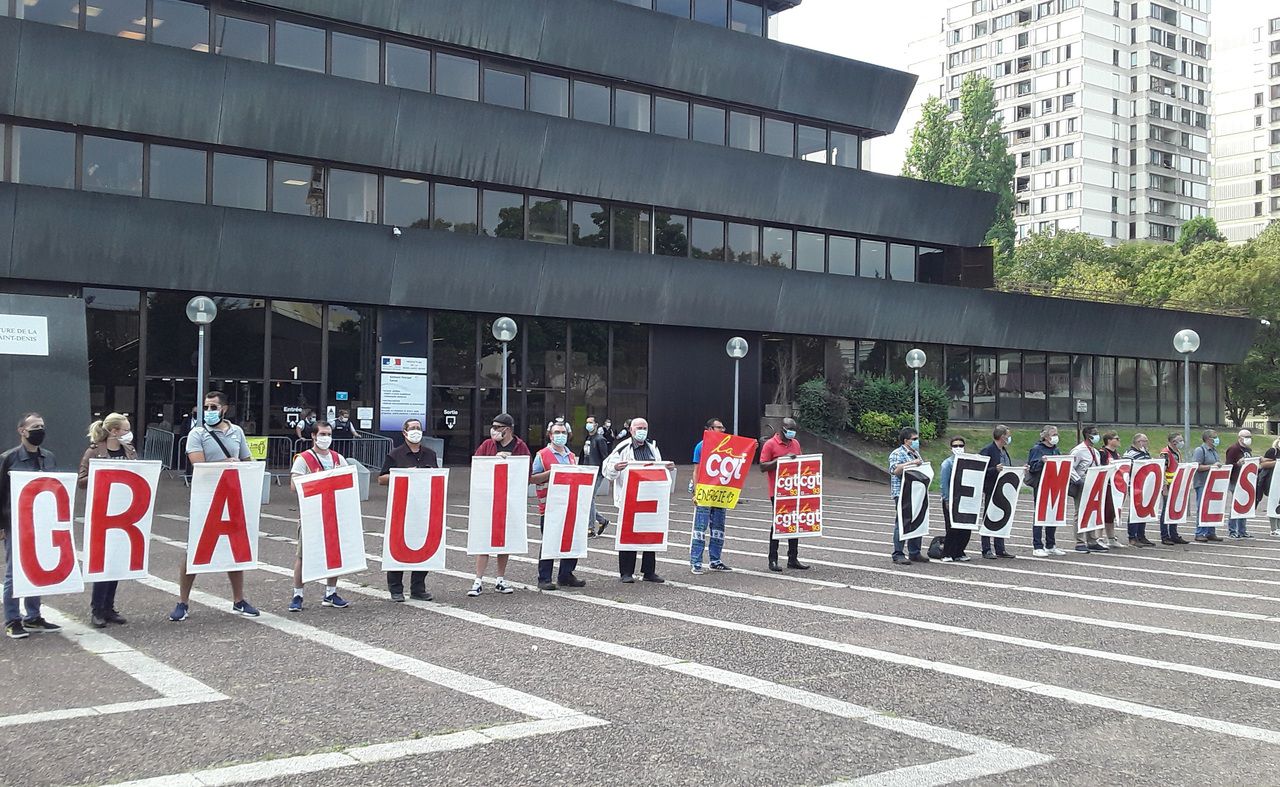 Bobigny: CGT 93 wants free masks for all, the state says no