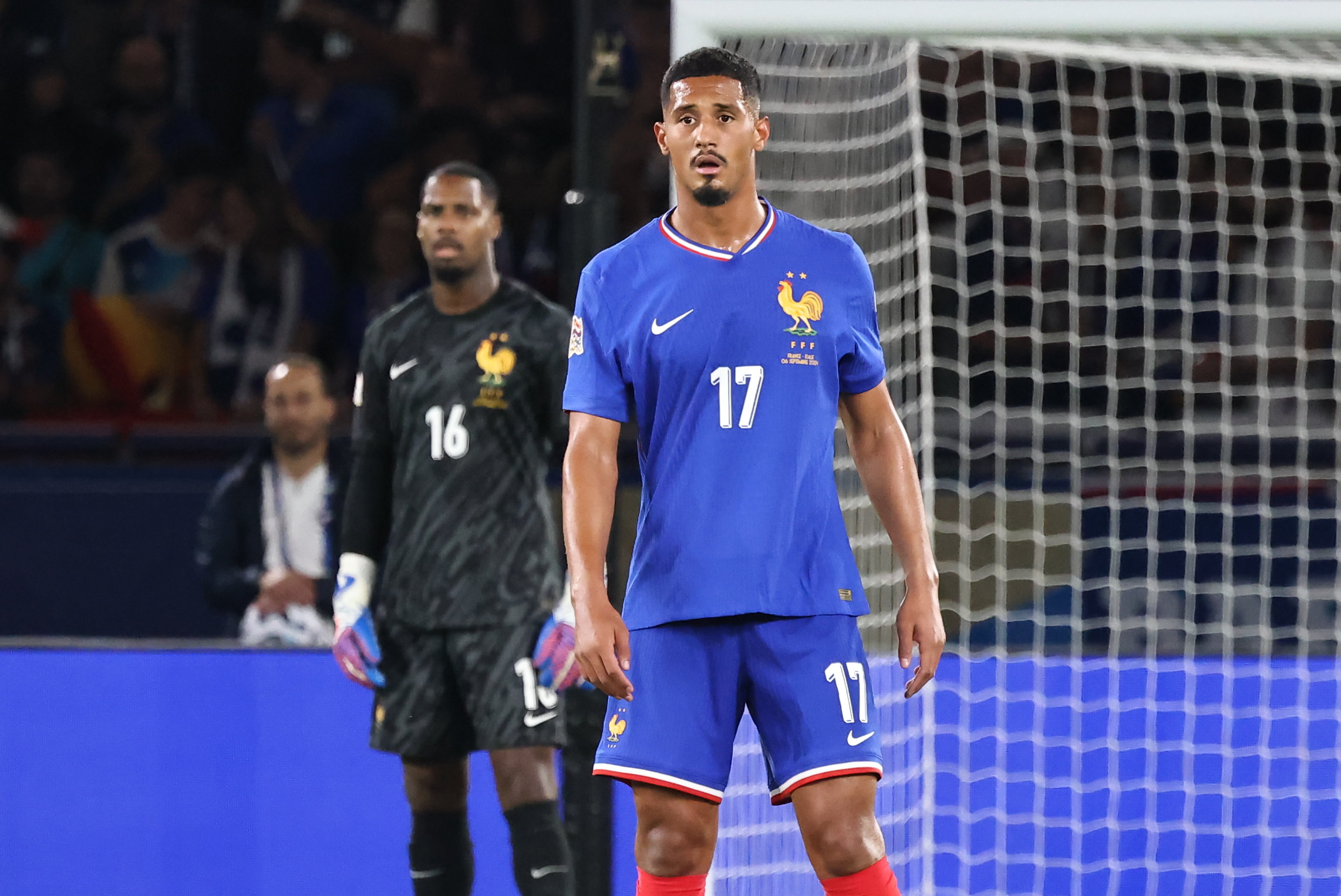 Patron de la défense française à l'Euro, William Saliba a failli ce vendredi soir contre l'Italie. LP/Fred Dugit