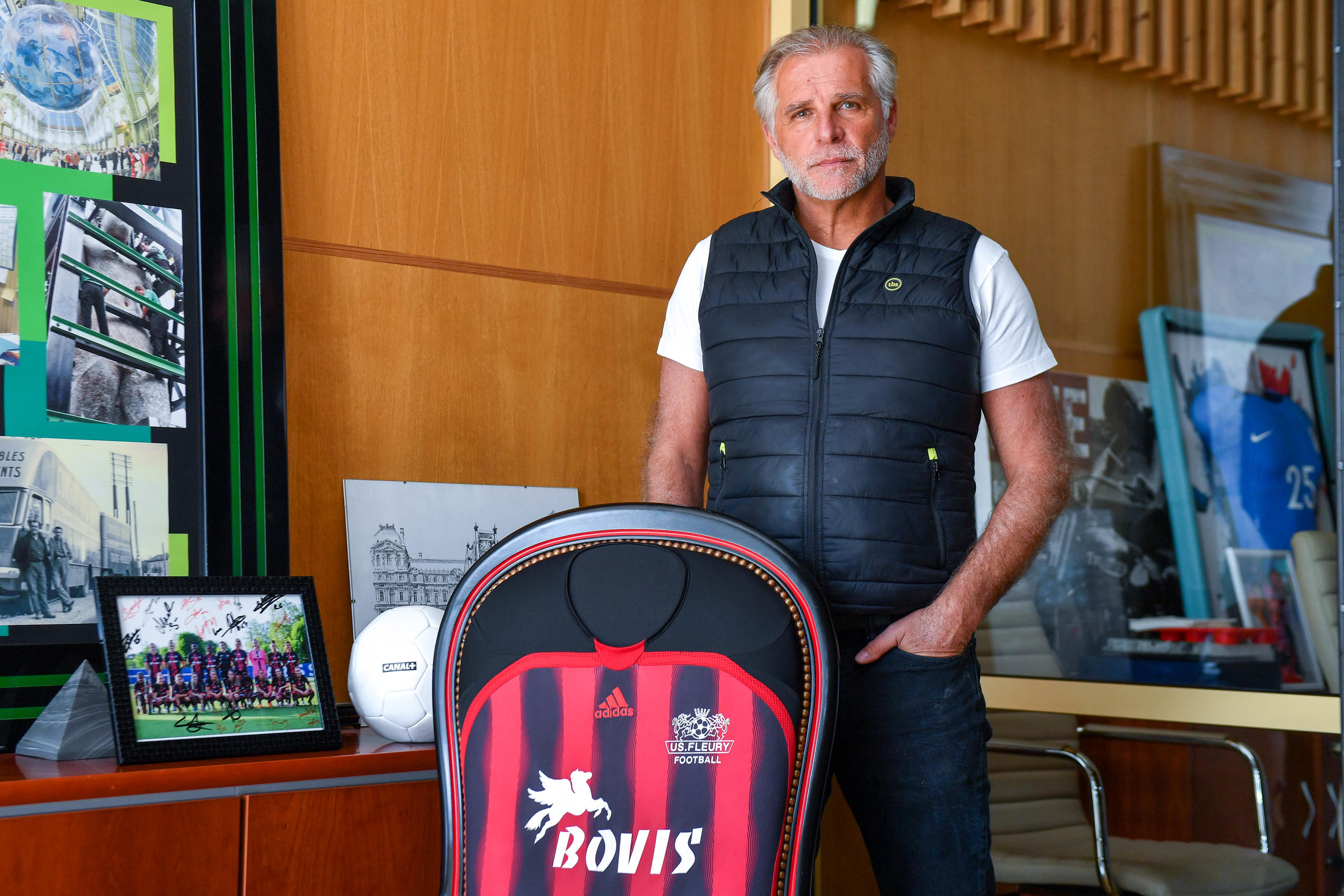 Pascal Bovis est à la tête du FC Fleury depuis trente-cinq ans.  LP/Icon Sport/Franco Arland