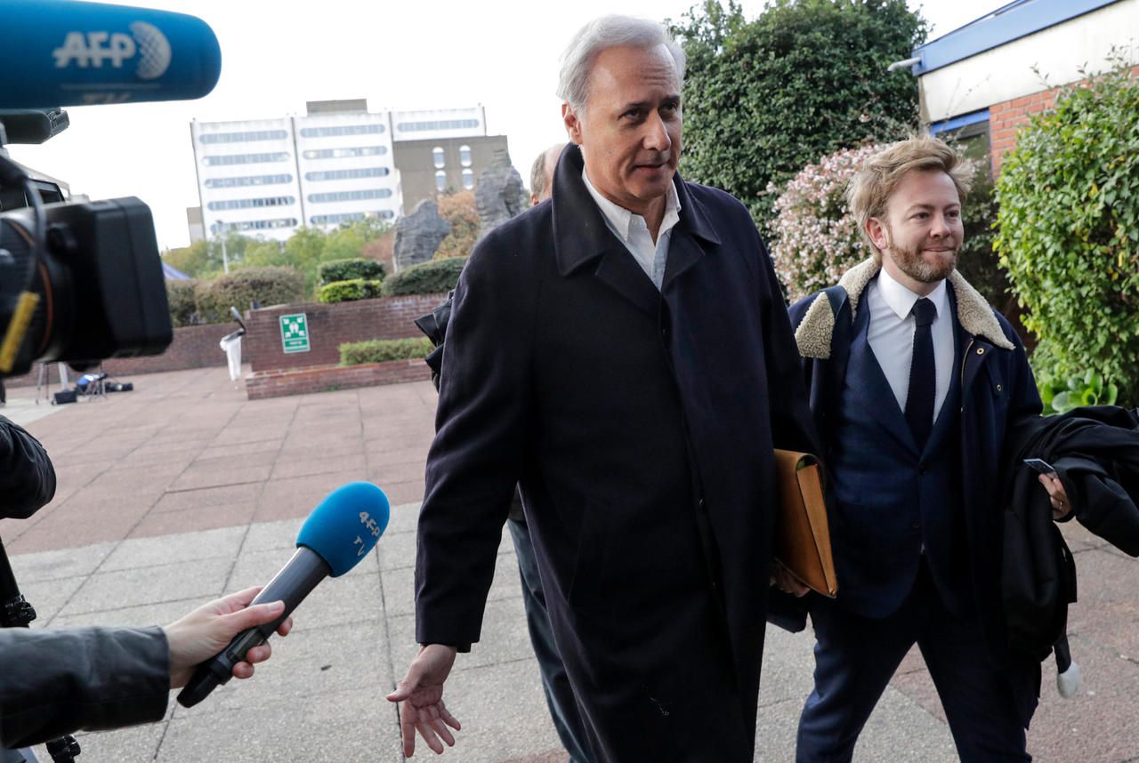 <b></b> Bobigny (Seine-Saint-Denis), le 23 octobre 2018. Le verdict est attendu le 15 novembre dans le procès du maire de Draveil, Georges Tron.