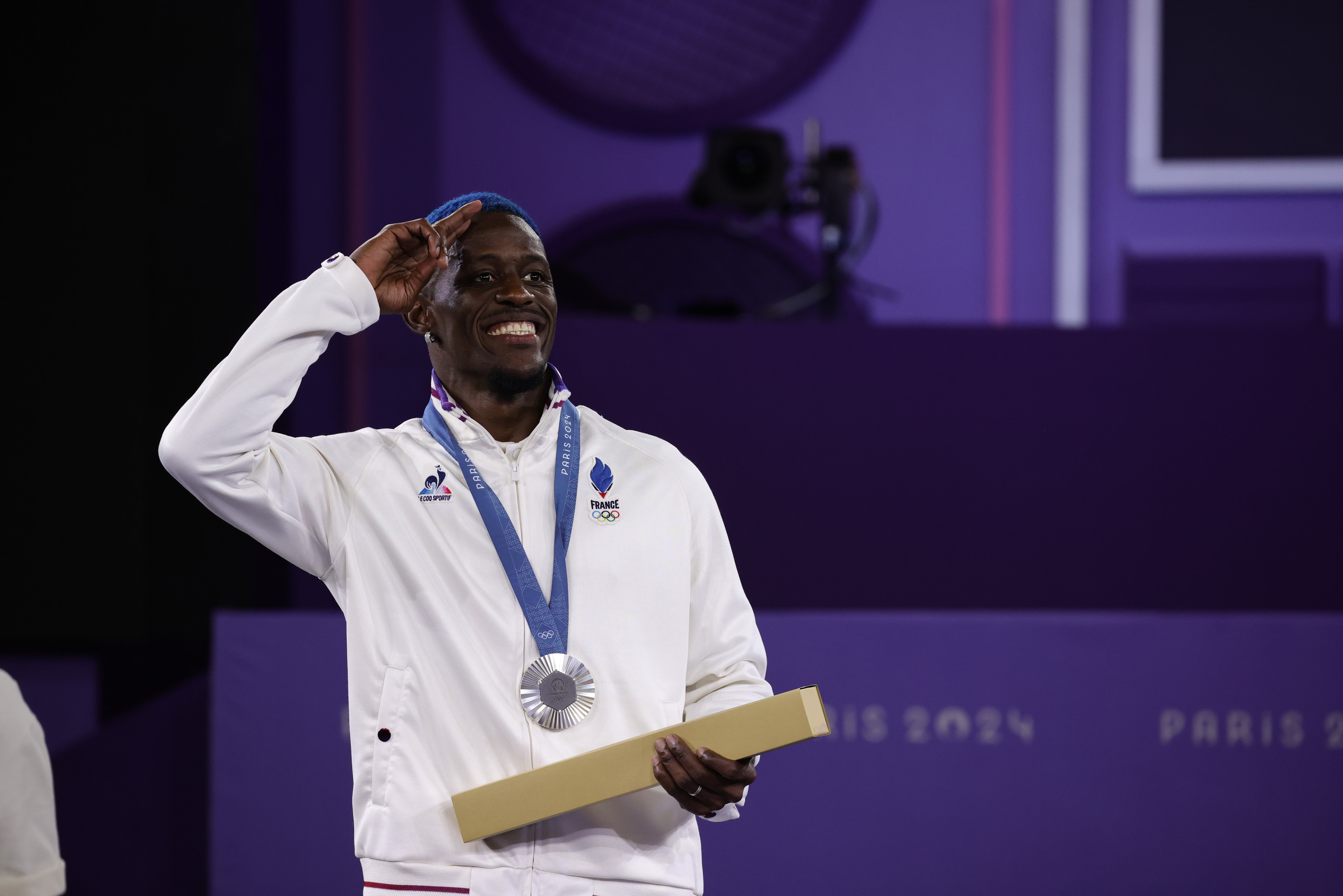 Dany Dann restera à jamais comme le premier médaillé olympique de l'histoire du breaking français . LP/Olivier Arandel