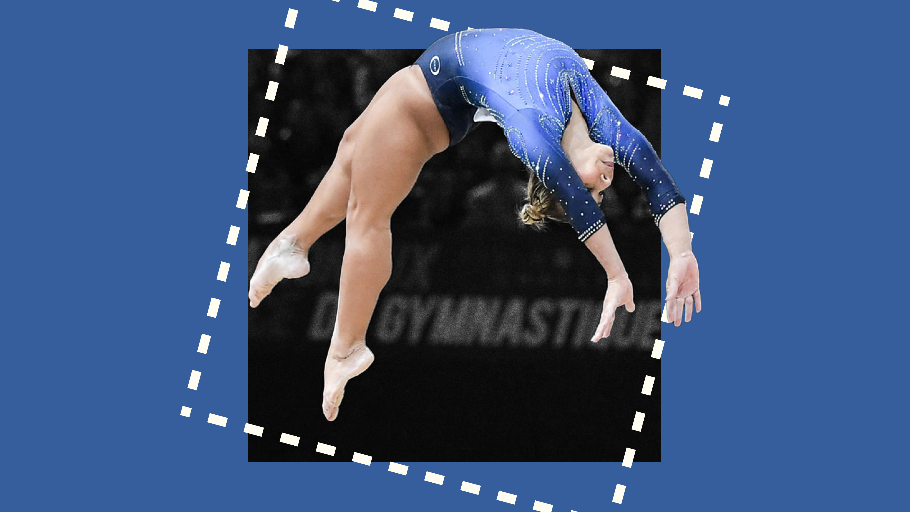 La Brésilienne Flavia Saraiva pendant les nouveaux Internationaux de France de gymnastique artistique à Paris, en septembre 2023.