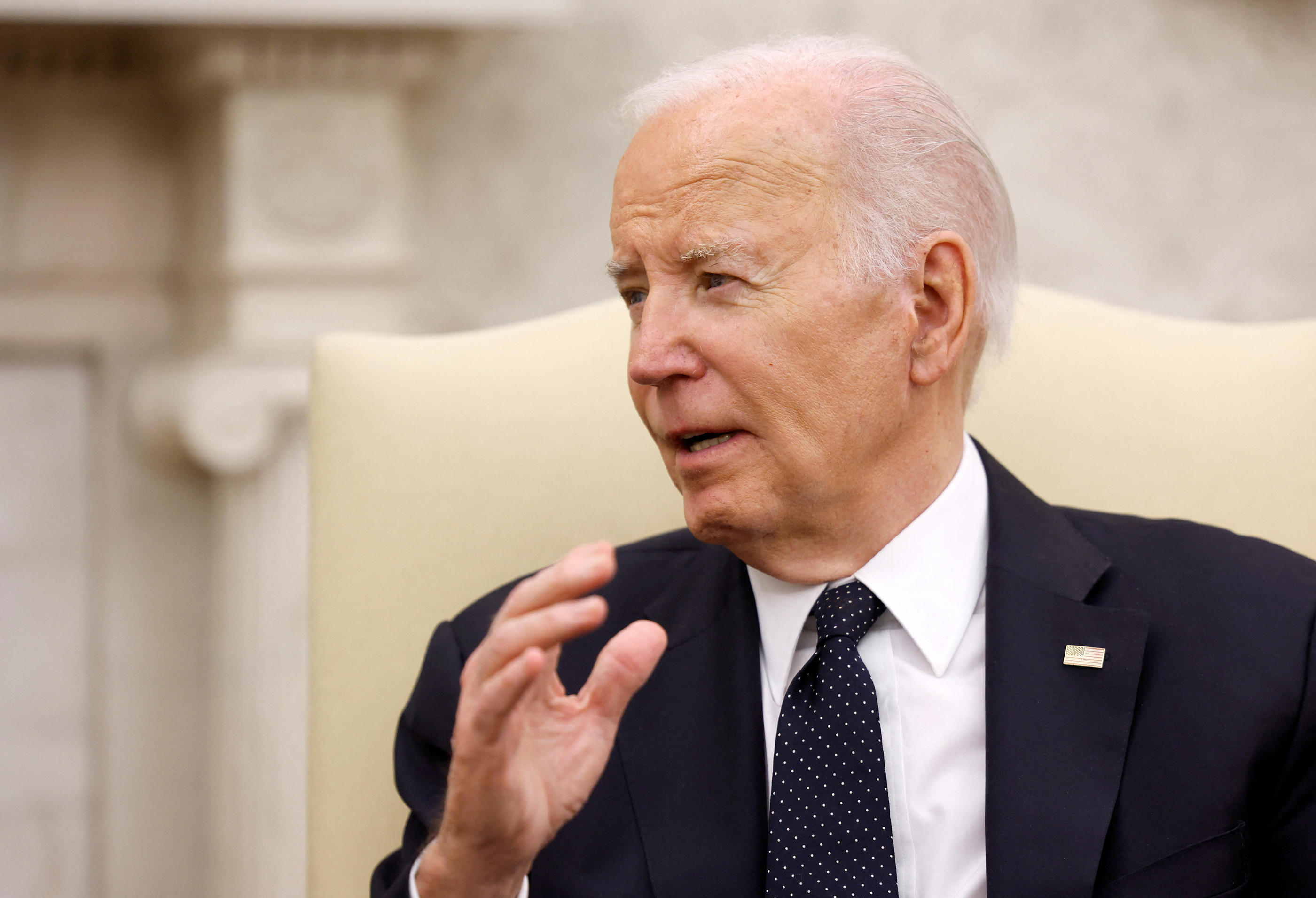 Le président américain, Joe Biden, a fait part à plusieurs reprises de sa position sur une offensive israélienne à Rafah. REUTERS/Evelyn Hockstein