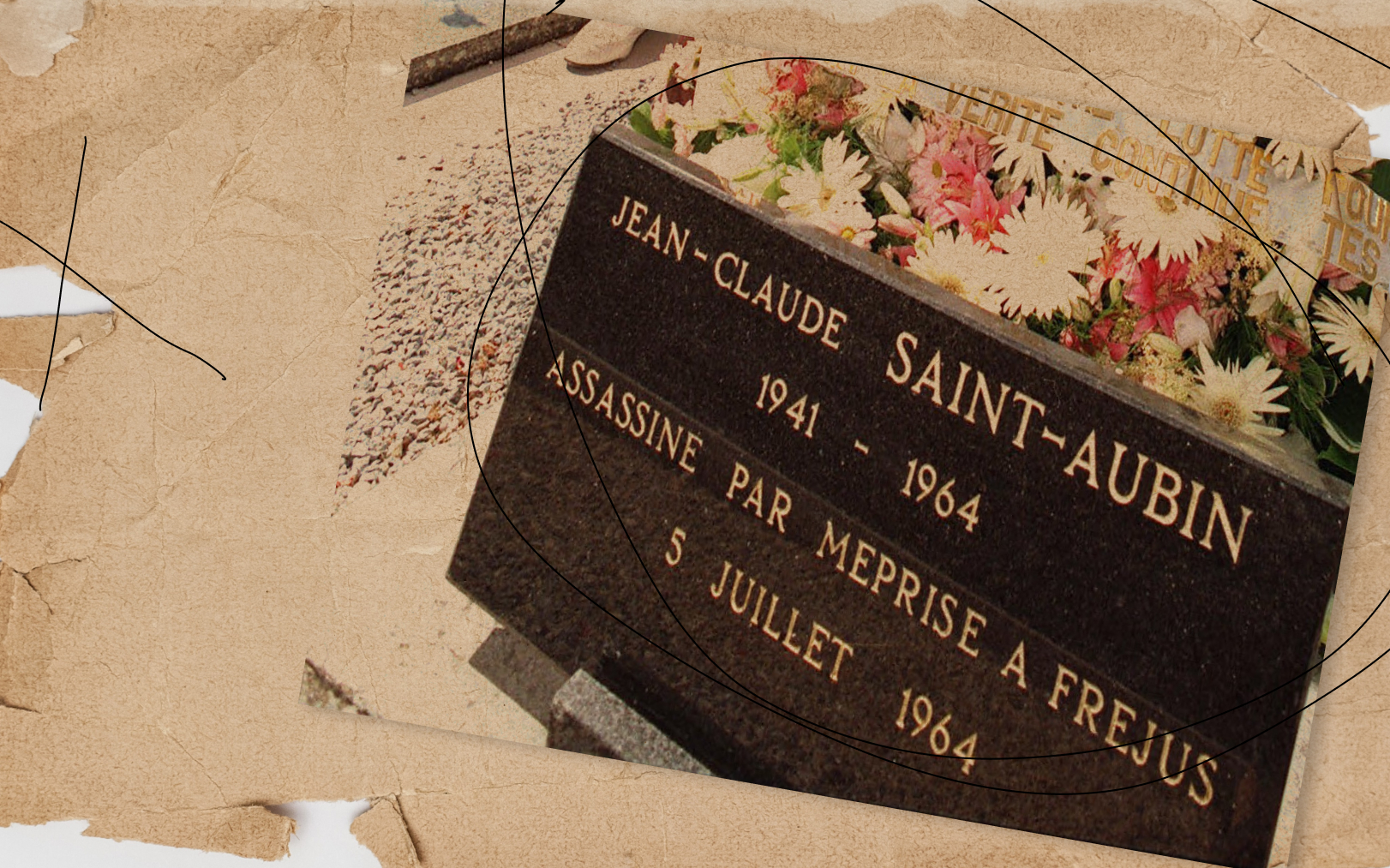 La tombe de Jean-Claude Saint-Aubin, au cimetière de Talant, à Dijon. AFP/Gérard Cerles