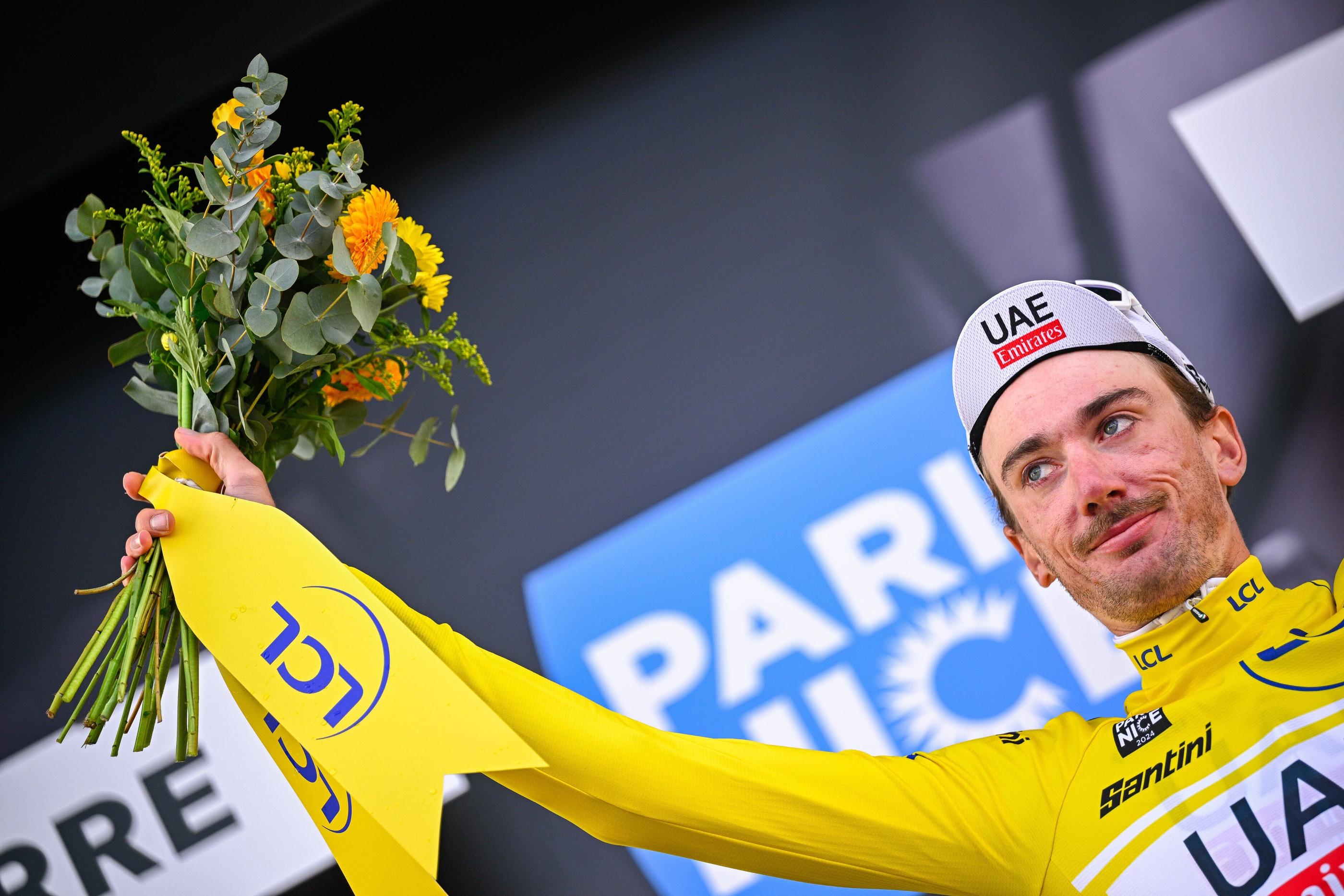 Brandon McNulty, champion des Etats-Unis du contre-la-montre, a pris le maillot jaune de Paris-Nice après la 3e étape ce mardi 5 mars. Icon sport