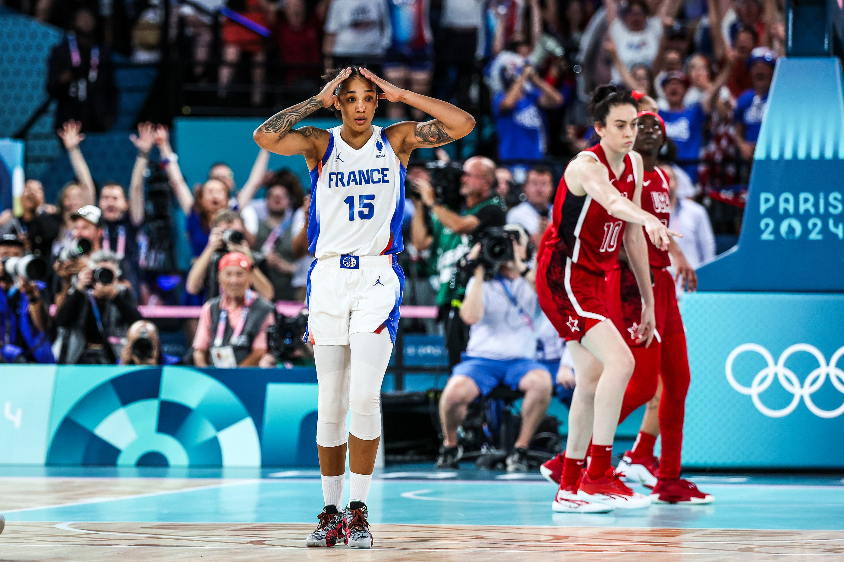 Gabby Williams a inscrit 19 points face aux Etats-Unis. Johnny Fidelin/Icon Sport