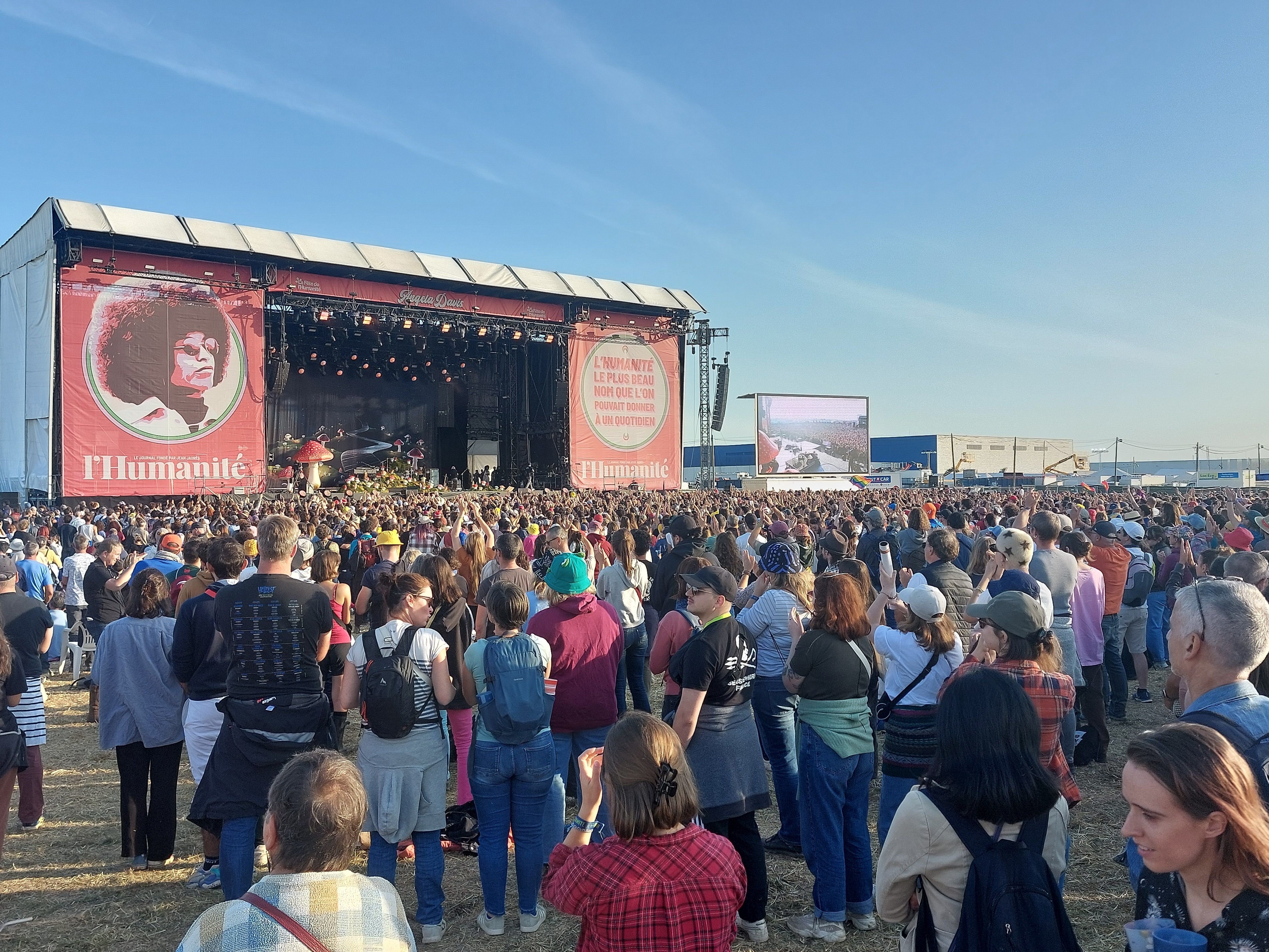 Le Plessis-Pâté, le 15 septembre 2024. La 3e édition de la Fête de l'humanité 2024 a battu tous les records de fréquentation. Sur ces trois jours, le festival a accueilli 450 000 personnes sur l'ex base aérienne 217. LP/Cécile Chevallier