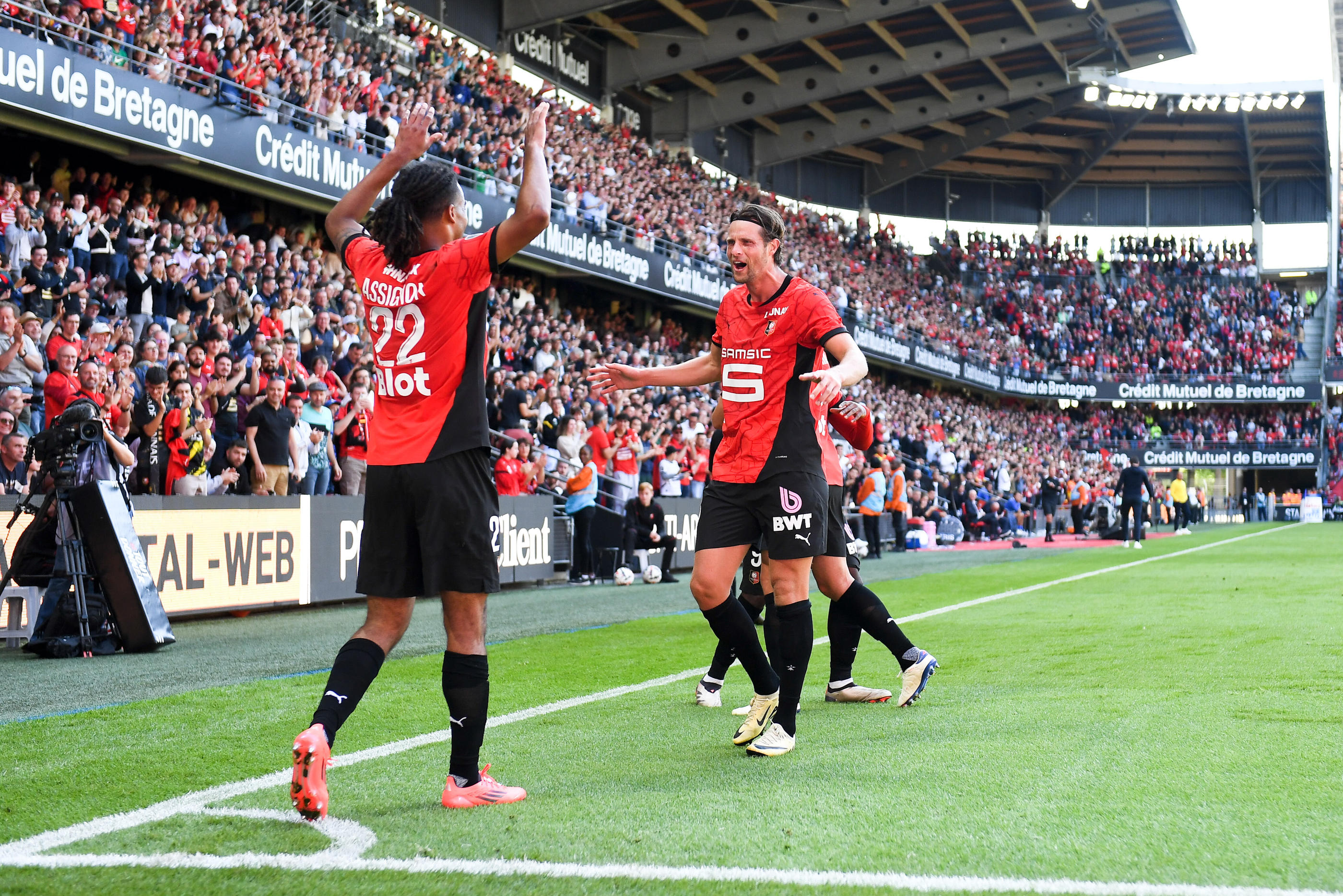 Rennes peut jubiler après sa victoire face à Montpellier. Icon Sport