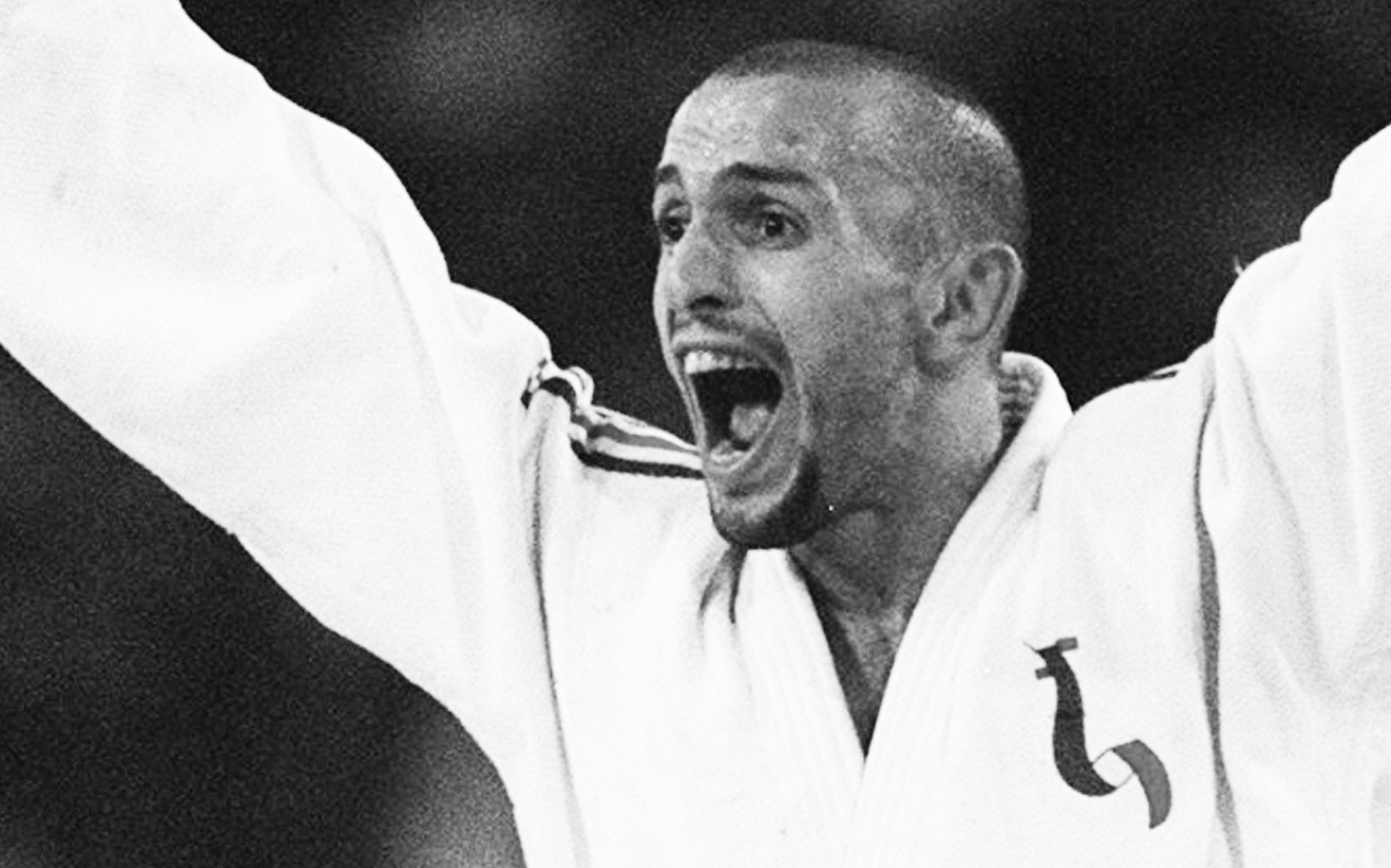 Le 23 juillet 1996, aux Jeux d’Atlanta, Djamel Bouras remporte la médaille d’or olympique de judo dans la catégorie des moins de 78 kg. PA Images/Icon Sport/Michael Steele