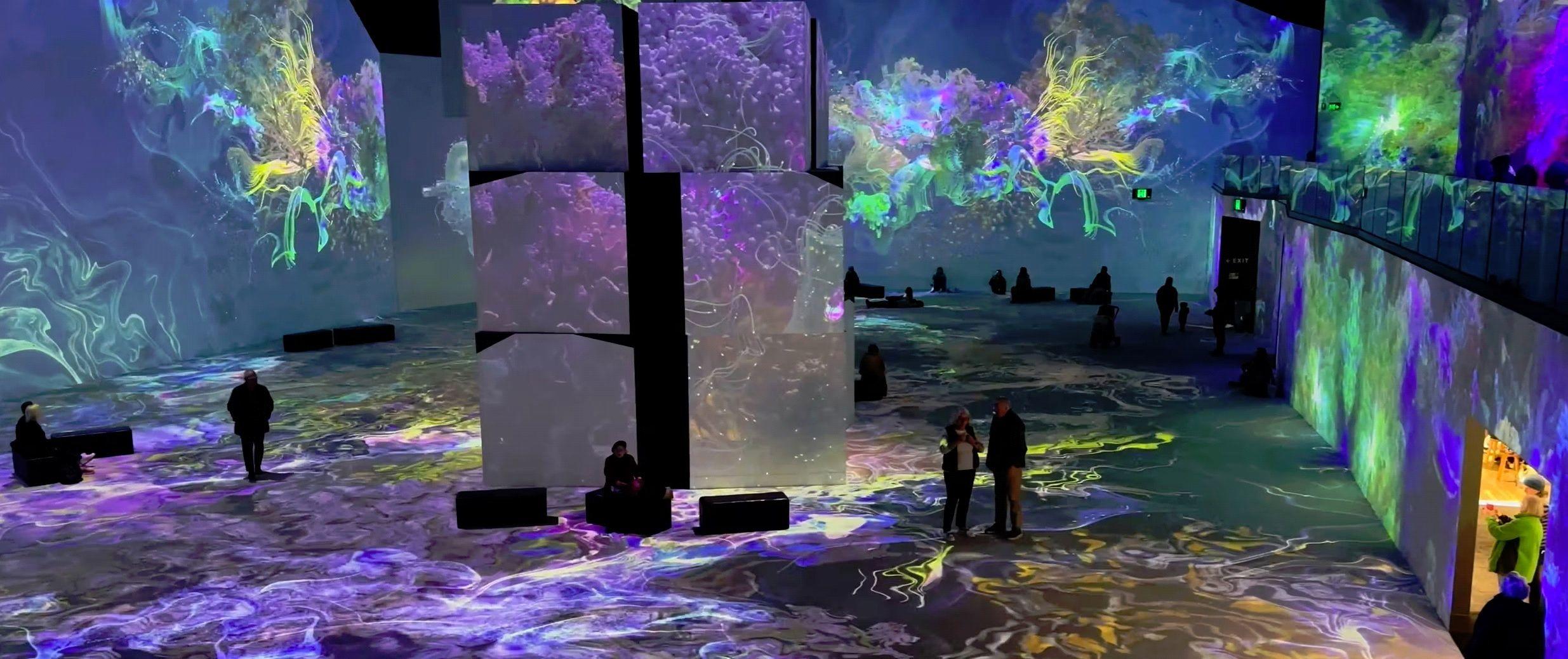 «Artificial Dream», qui démarre ce jeudi au Grand Palais immersif à Bastille (Paris, XIIe), se vit comme une expérience et plonge, en nocturne seulement, le visiteur au cœur d’œuvres toutes singulières. Bioluminescence/Andy Thomas