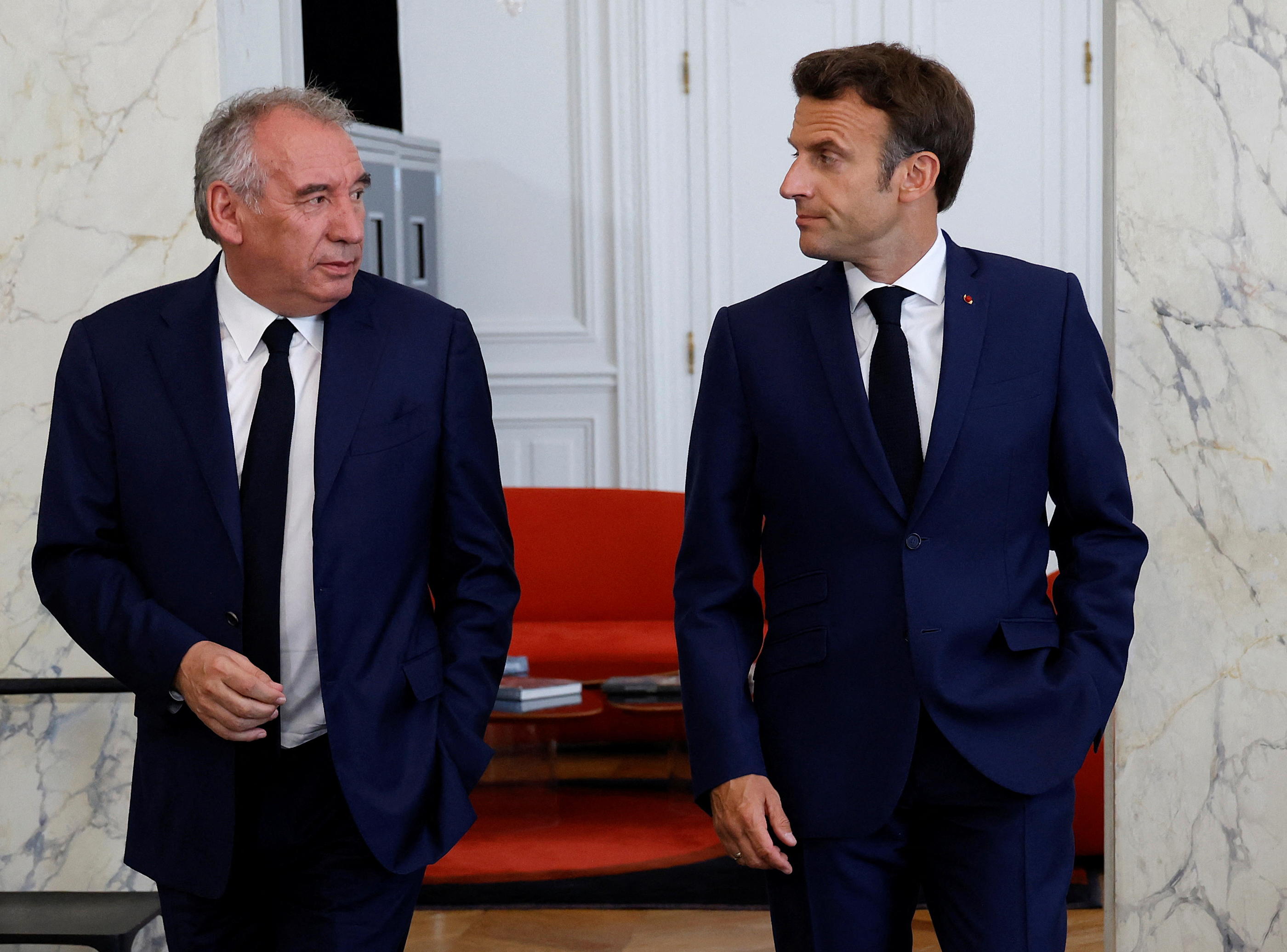 Le leader du MoDem et le président de la République se sont rencontrés le 21 juin 2022. Reuters/Ludovic Marin