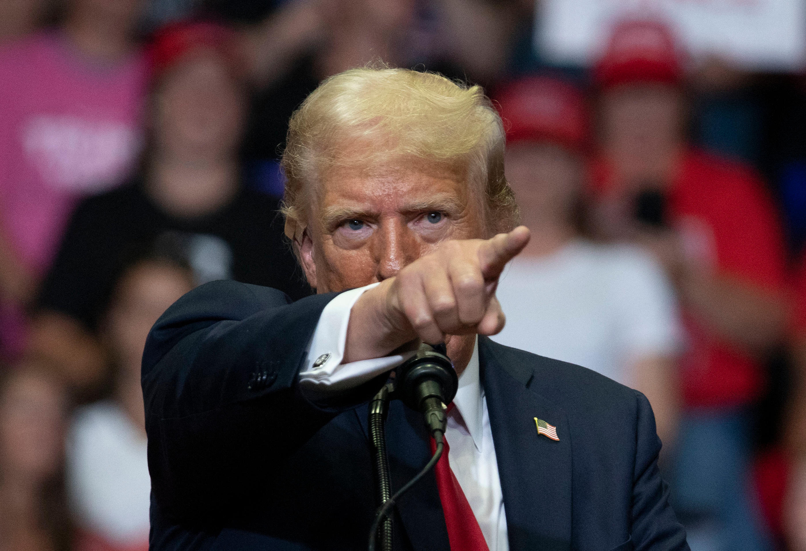 Donald Trump a vivement attaqué la vice-présidente Kamala Harris, qui pourrait être son adversaire lors de la prochaine présidentielle américaine. Getty Images via AFP/Bill Pugliano