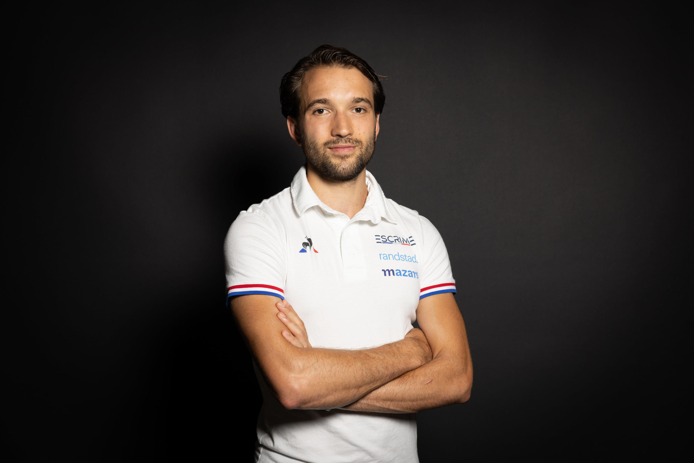 Romain Cannone, le 22 juin, avant le départ des équipes de France d'escrime aux Championnats d'Europe par équipes à Cracovie. LP/Arnaud Journois