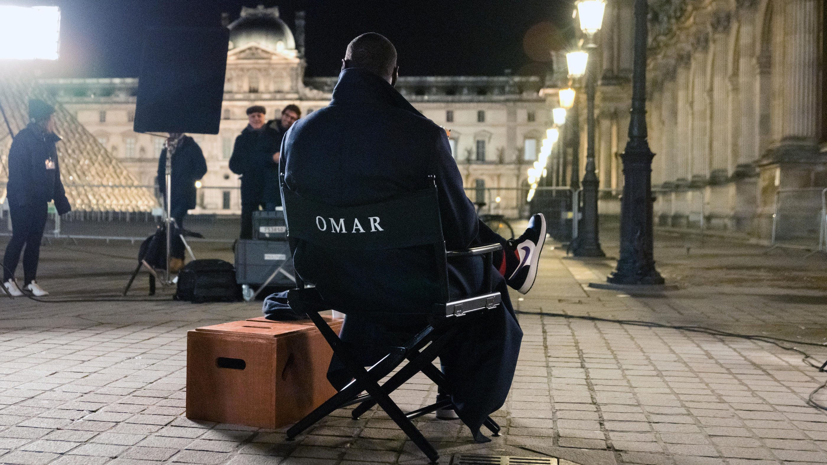 Omar Sy sur le tournage de la série «Lupin» qui a fait un carton en France et à l'étranger. NETFLIX/Emmanuel Guimier