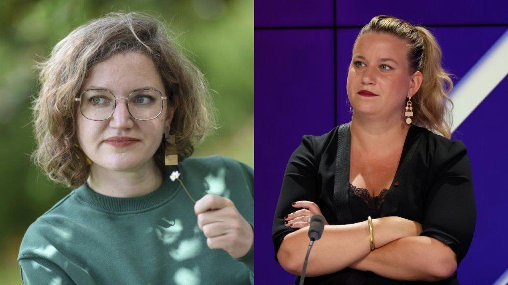 Marie Toussaint (EELV) et Mathilde Panot (LFI), pas du tout en phase sur la polémique autour du rappeur Médine invité aux journées d'été des deux partis. AFP/SEBASTIEN SALOM-GOMIS et LP/ Delphine Goldsztejn