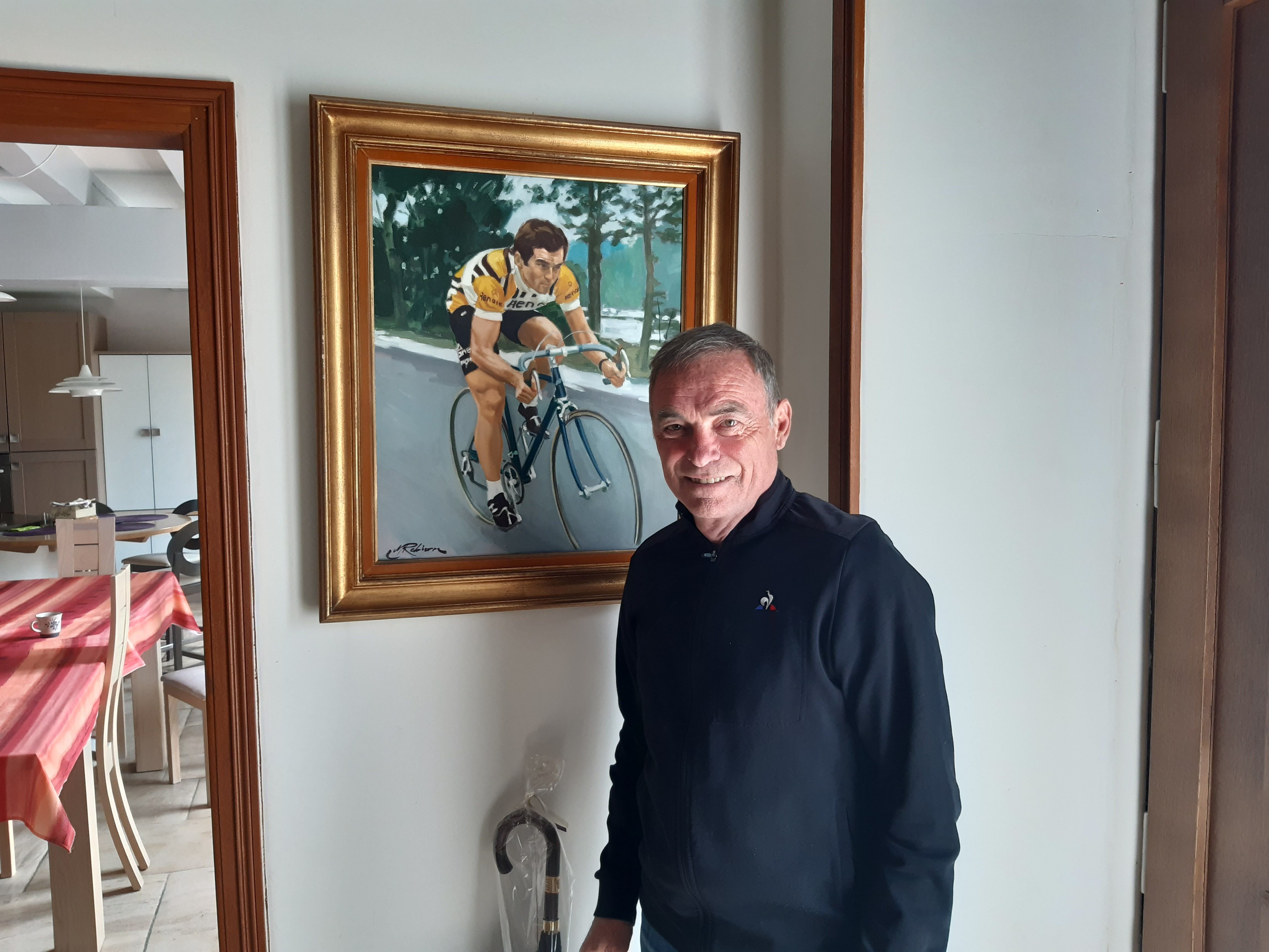 Carte Cycliste Sébastien Hinault – Équipe Bernard Sports – Signée – Très Bon état