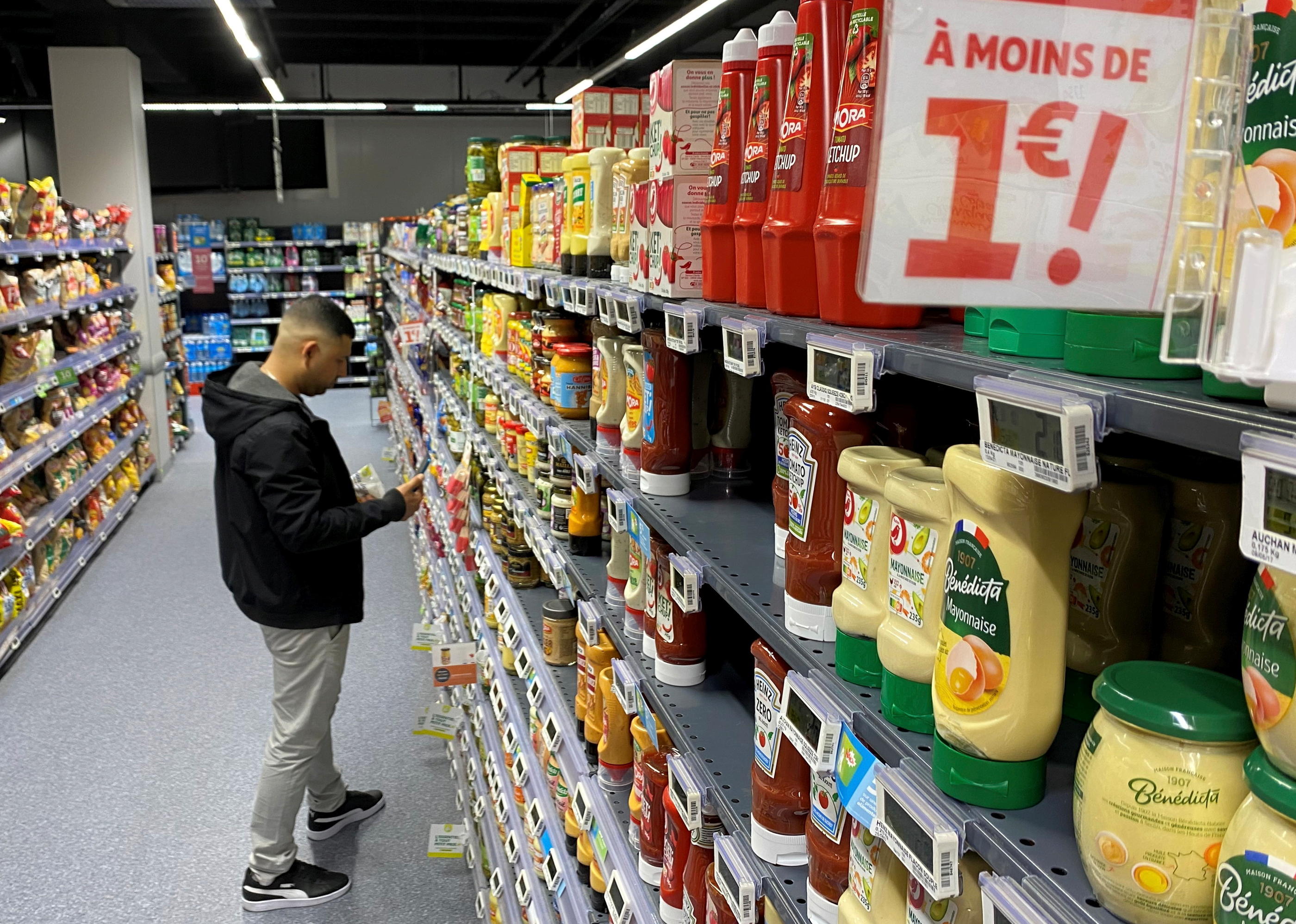 Au sujet de l'inflation alimentaire, les distributeurs sont beaucoup moins optimistes que le gouvernement. (Illustration) LP/Delphine Goldsztejn