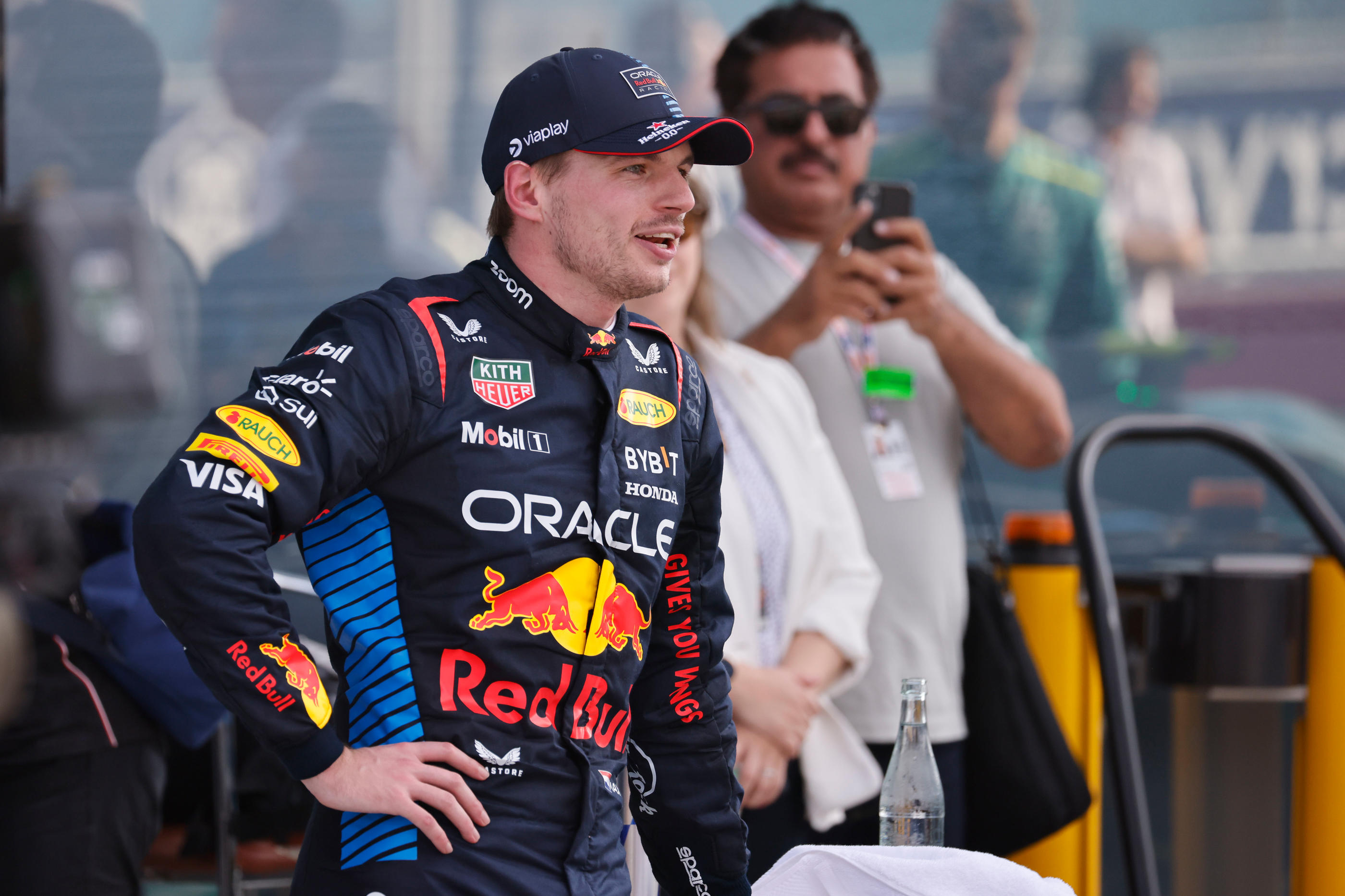 Max Verstappen a réagi avec humour après sa deuxième place lors du GP de Miami, ce dimanche en Floride. Icon Sport/Peter Casey