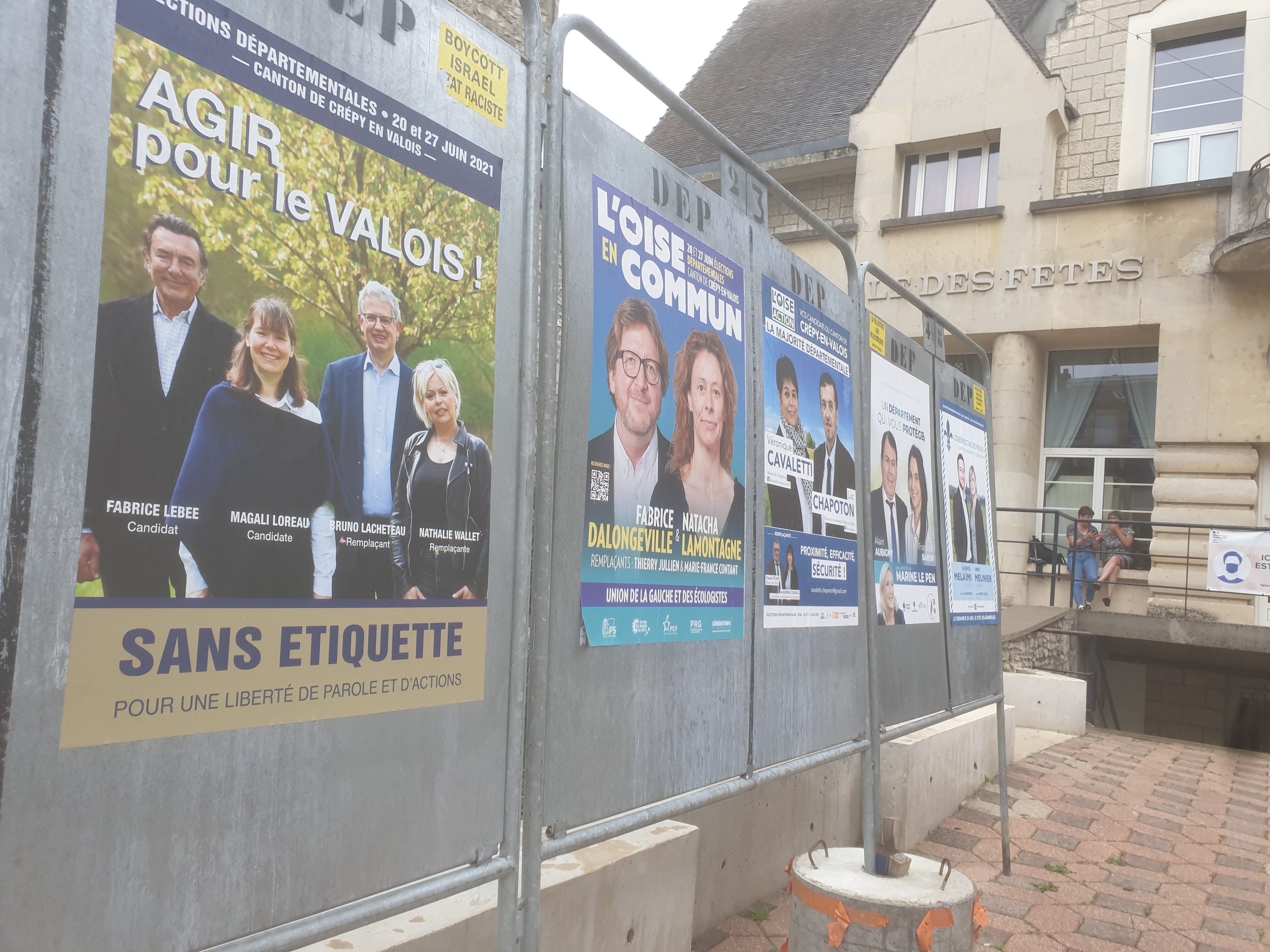 Dans le canton de Crepy-en-Valois, le Rassemblement national est arrivé en seconde position, derrière la majorité départementale. LP/Juliette Duclos