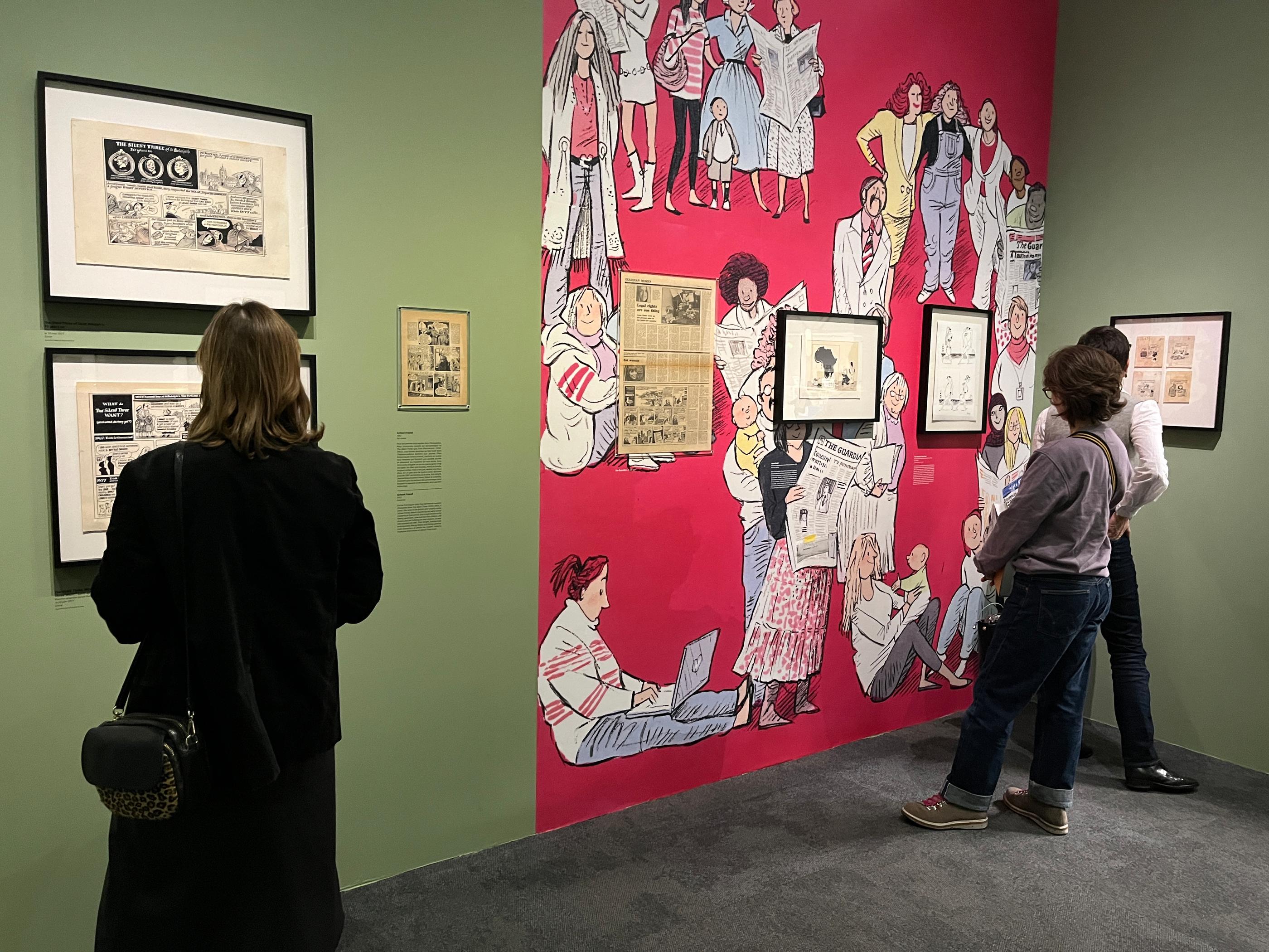 « Dessiner la littérature » qui se tient au Centre Pompidou (Paris, IVe)  est une exposition qui retrace la longue carrière de Posy Simmonds, sacrée, fin janvier, grand prix de la ville d’Angoulême 2024. Centre Pompidou/Maeva Tissot