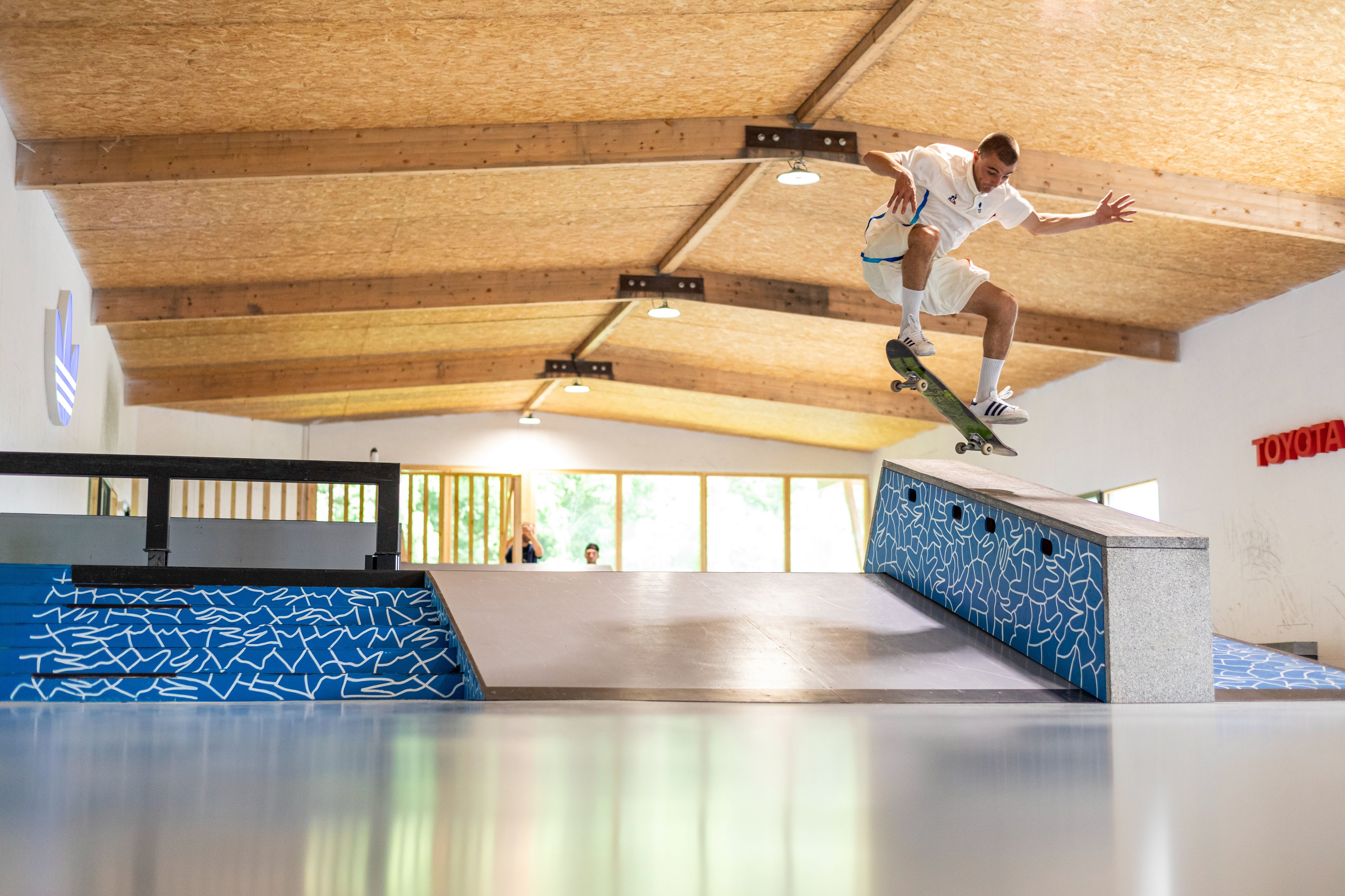 Vincent Milou a préparé ses deuxièmes JO dans son skatepark, à Saubrigues (Landes). LP/Greg Poissonnier