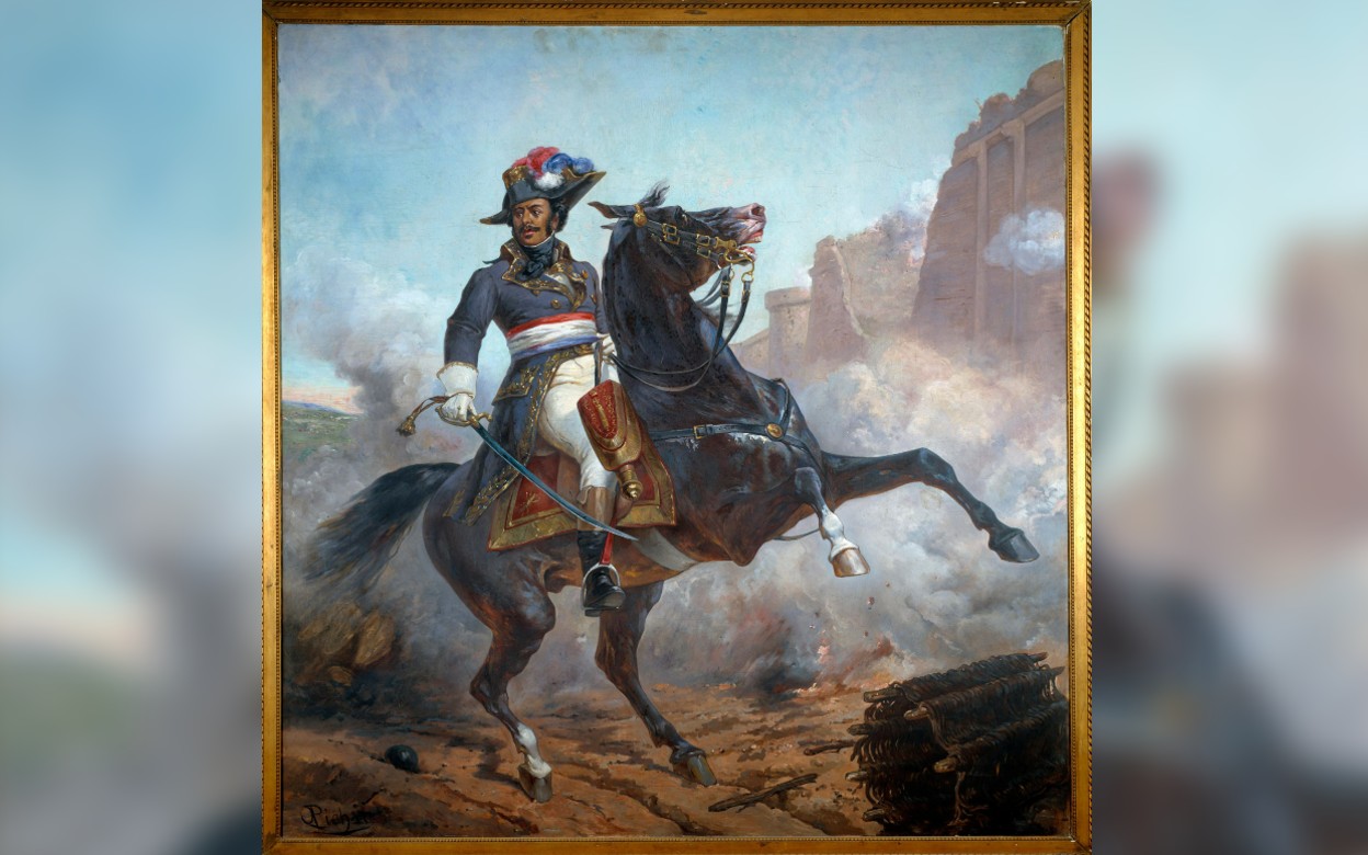 Portrait du général Thomas Alexandre Davy de la Pailleterie dit « Dumas », réalisé par Olivier Pichat. Josse/Leemage via AFP