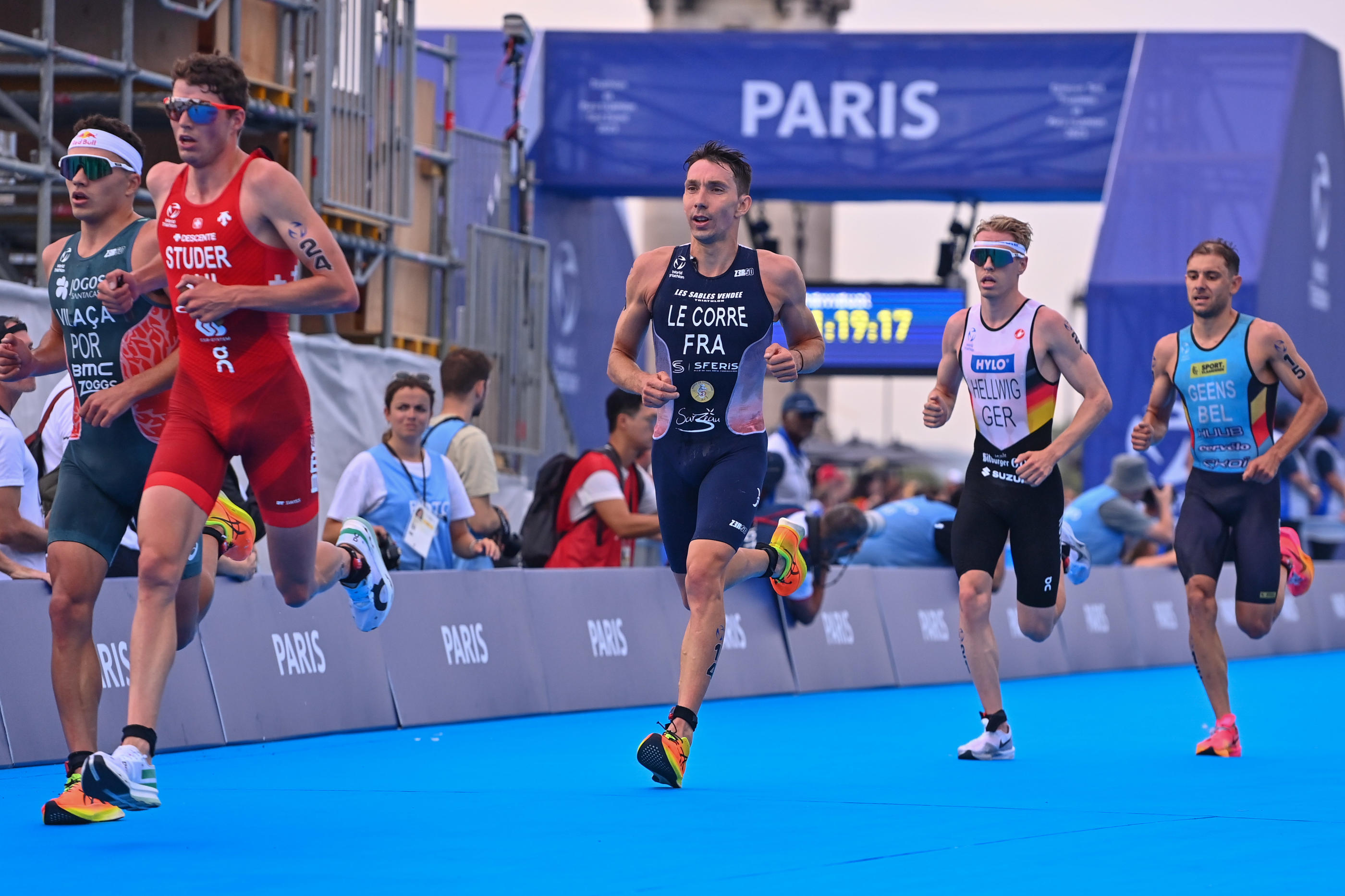 Pierre Le Corre a validé sa qualification pour les Jeux olympiques de Paris, en prenant la sixième place de la WTCS de Cagliari en Italie ce samedi. Anthony Dibon/Icon Sport