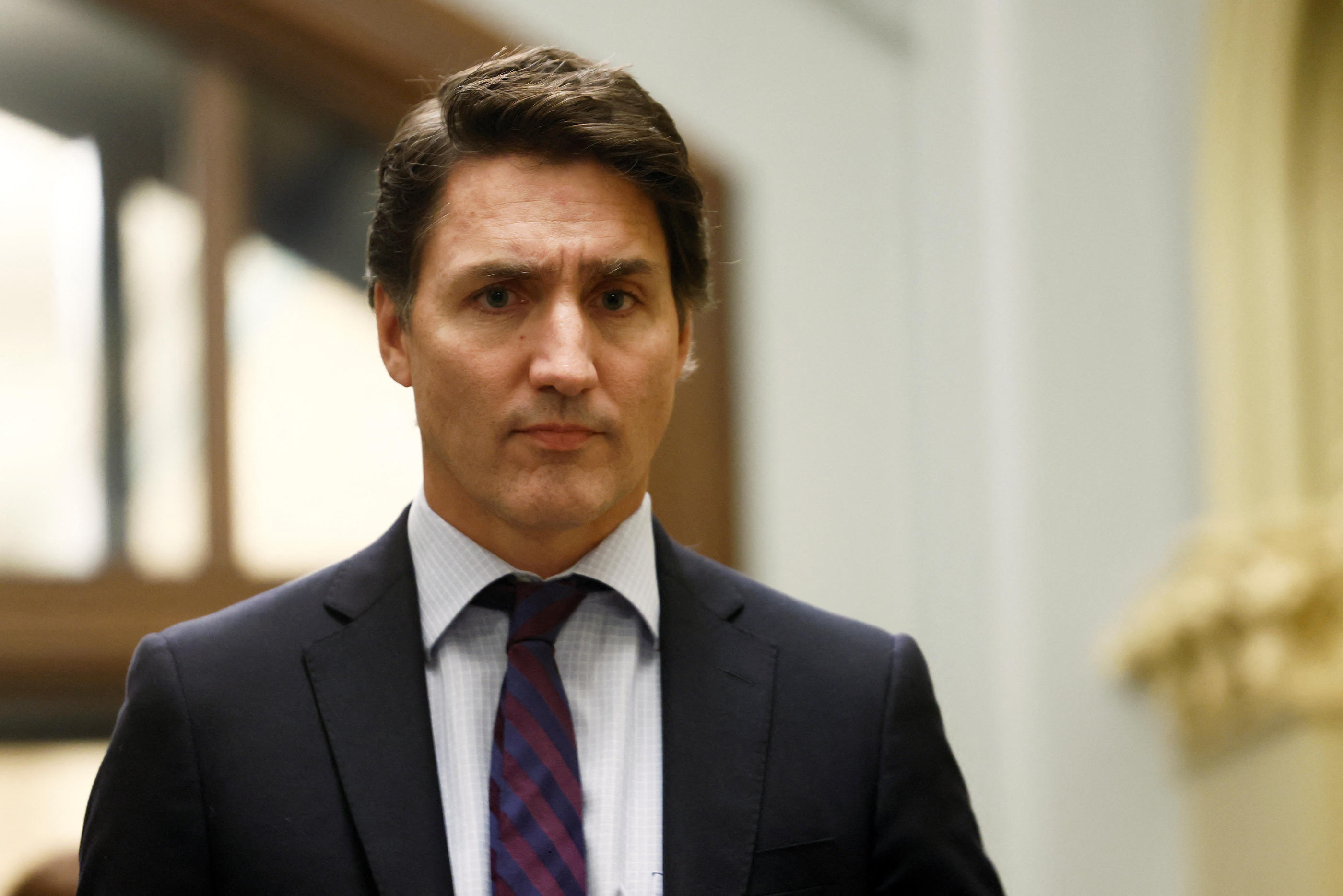« C’est profondément gênant pour le Parlement du Canada et par extension pour tous les Canadiens », a affirmé aux journalistes Justin Trudeau. REUTERS/Blair Gable