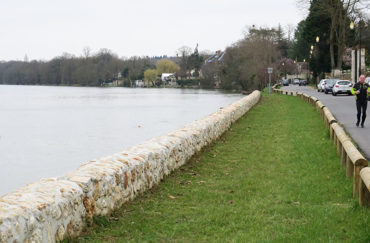 <b></b> Le Coudray-Montceaux, ce vendredi 23 mars 2018. Les berges de Seine ont été inaugurées après des travaux à plus d’1 M€.