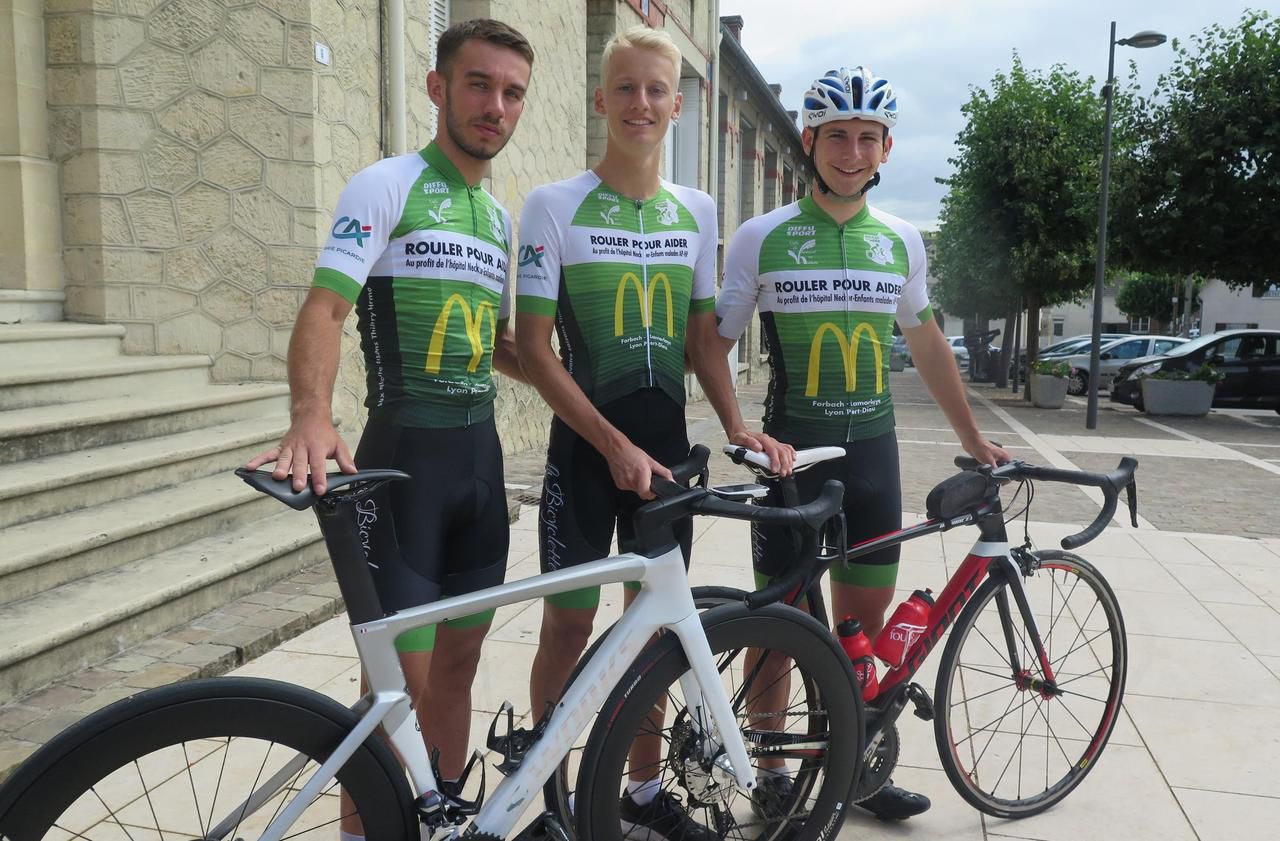 <b></b> Trois jeunes de Verneuil-en-Halatte vont traverser la France à vélo pour récolter des dons au profit des enfants malades de l’hôpital Necker.