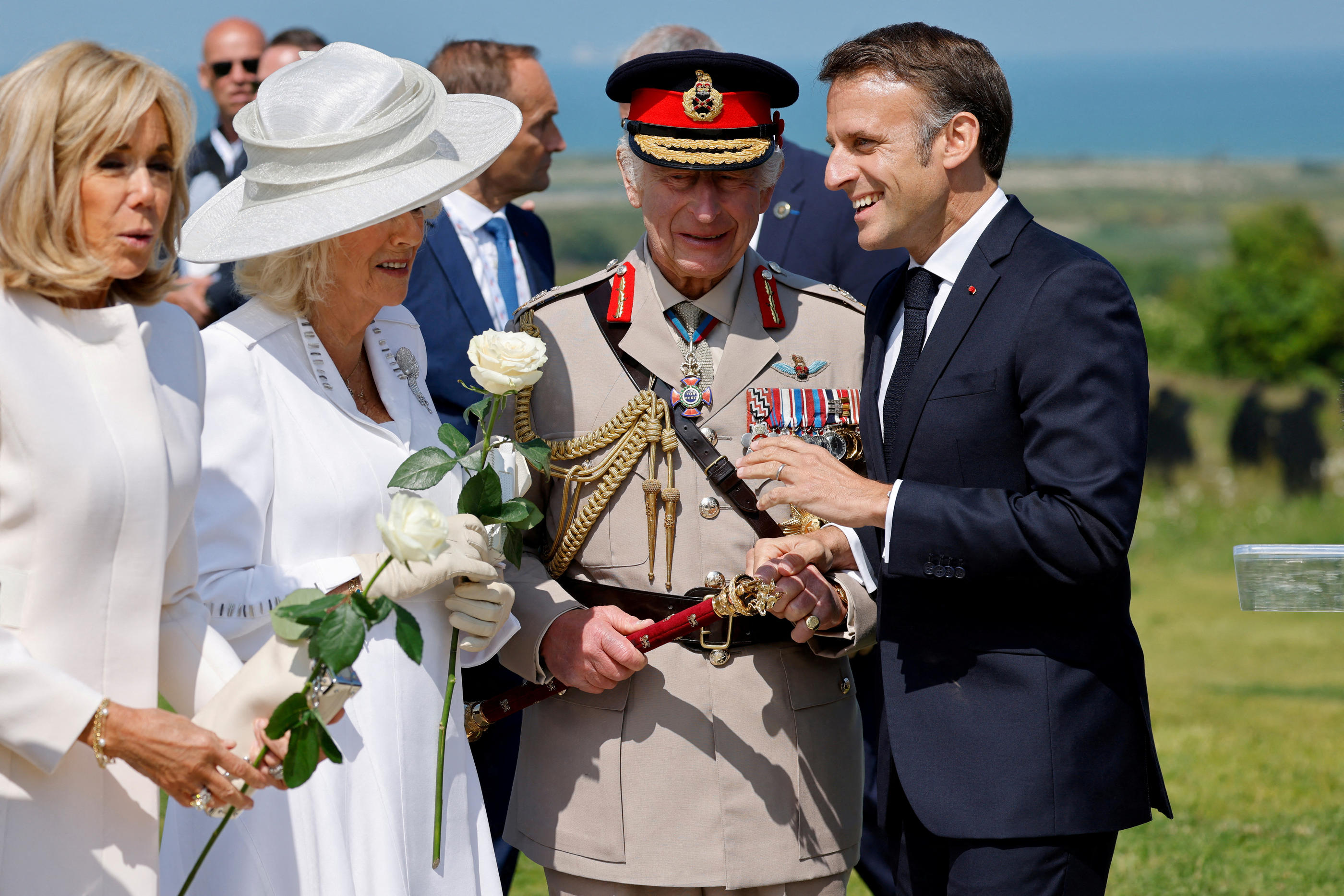 Le roi Charles III, atteint d'un cancer, était présent lors du 80e anniversaire du D-Day, le 6 juin 2024, en Normandie. Reuters/Ludovic Marin