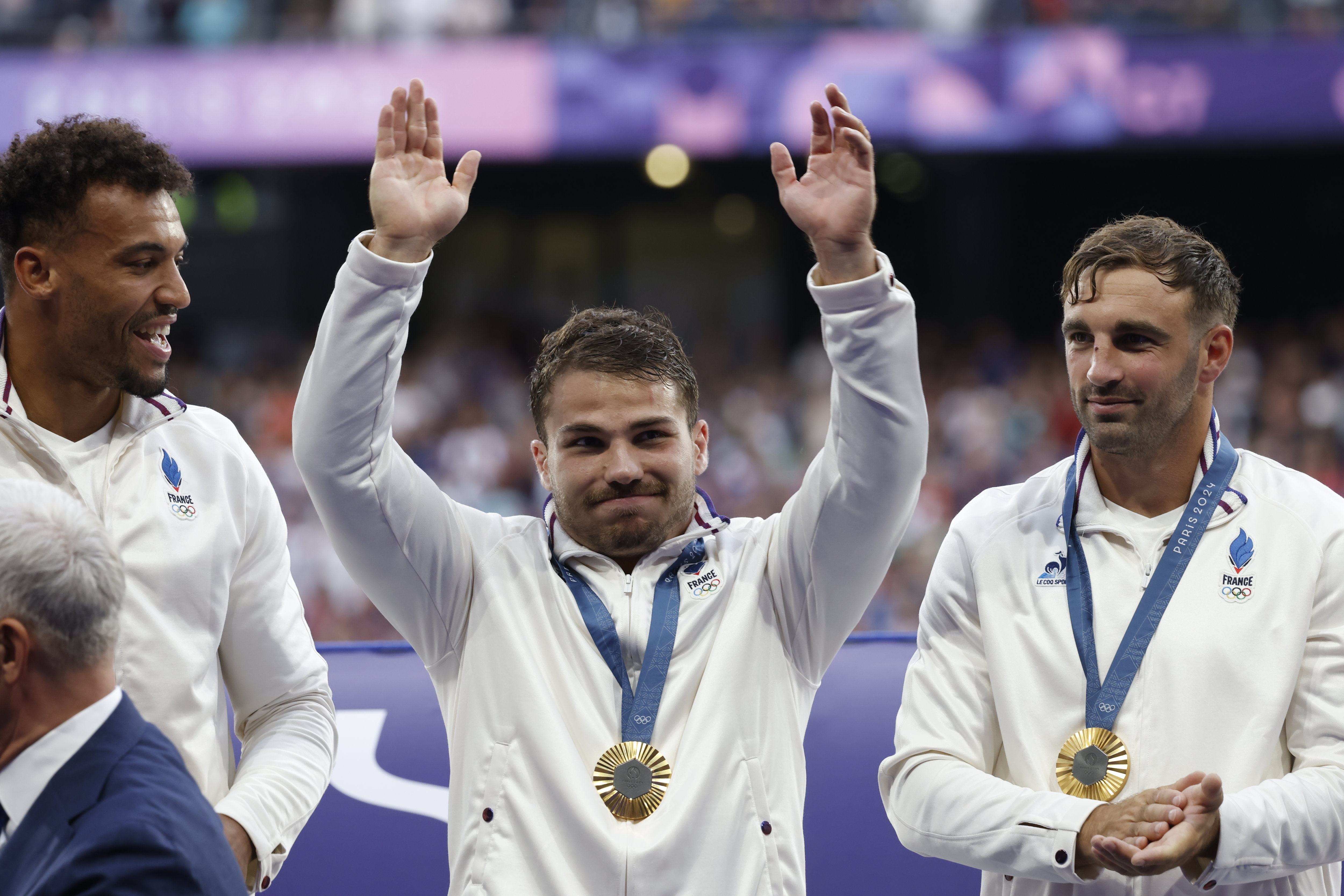 Antoine Dupont, médaillé d'or olympique le 28 juillet 2024.
Photo : LP / Olivier Corsan