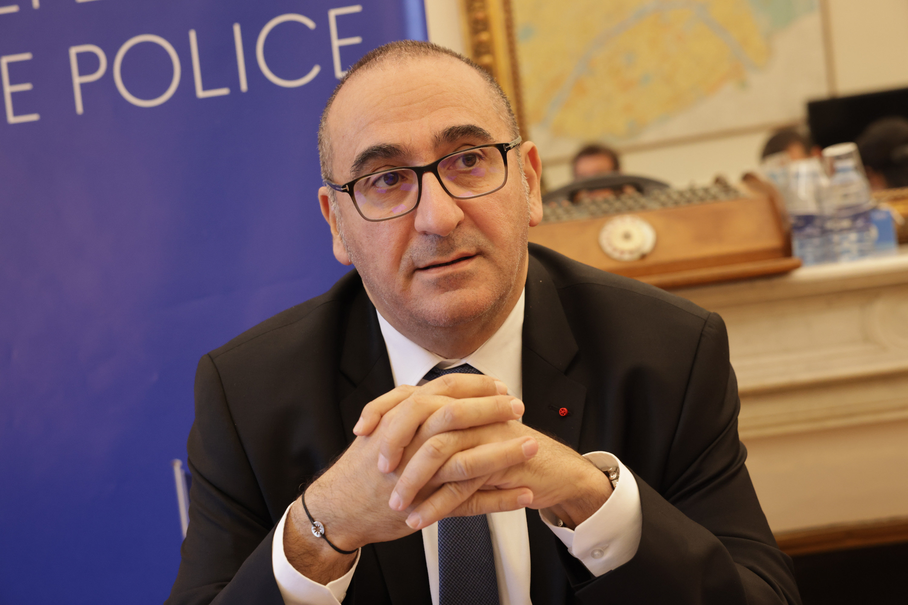 Paris, le 28 novembre. Le préfet de police Laurent Nuñez estime que l'ampleur de la menace terroriste peut impliquer «de petits ajustements». LP/Philippe de Poulpiquet