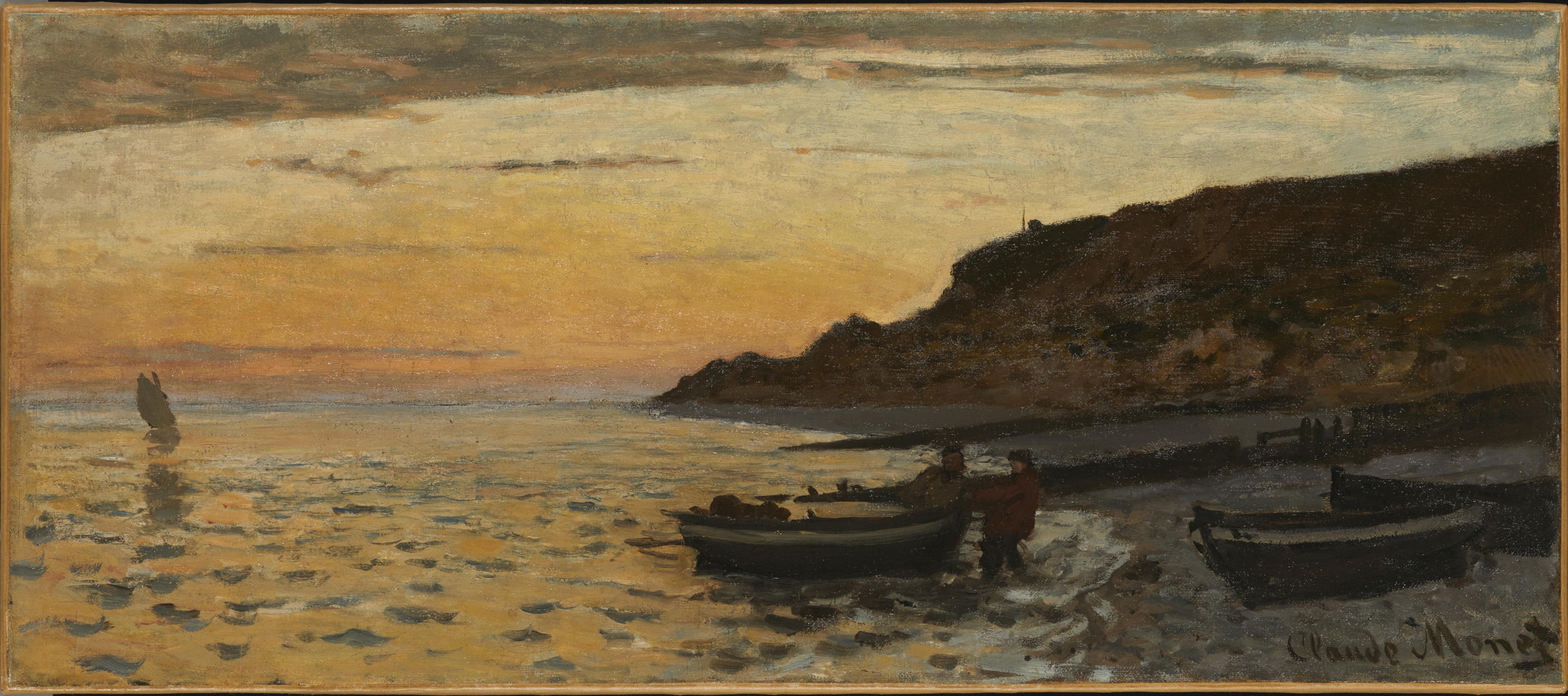 La Plage de Sainte-Adresse, commune proche du Havre, où les deux frères ont grandi, peinte par Claude Monet en 1864. Tochigi Prefectural Museum of Fine Arts