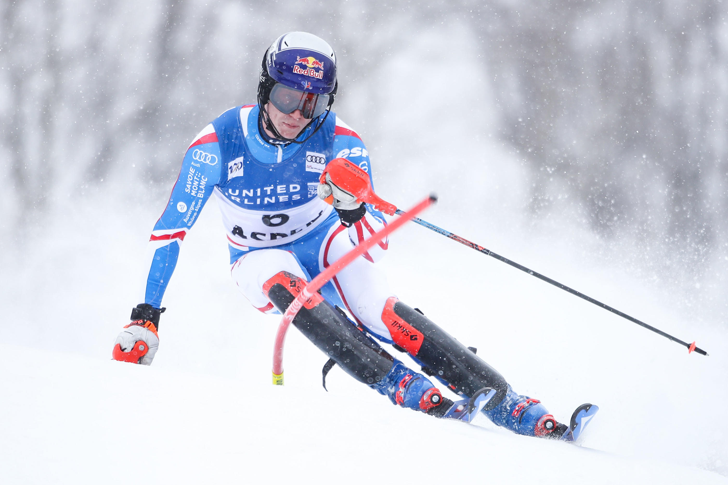 Clément Noël a manqué sa deuxième manche à Aspen (Etats-Unis). (Photo by Icon Sport)