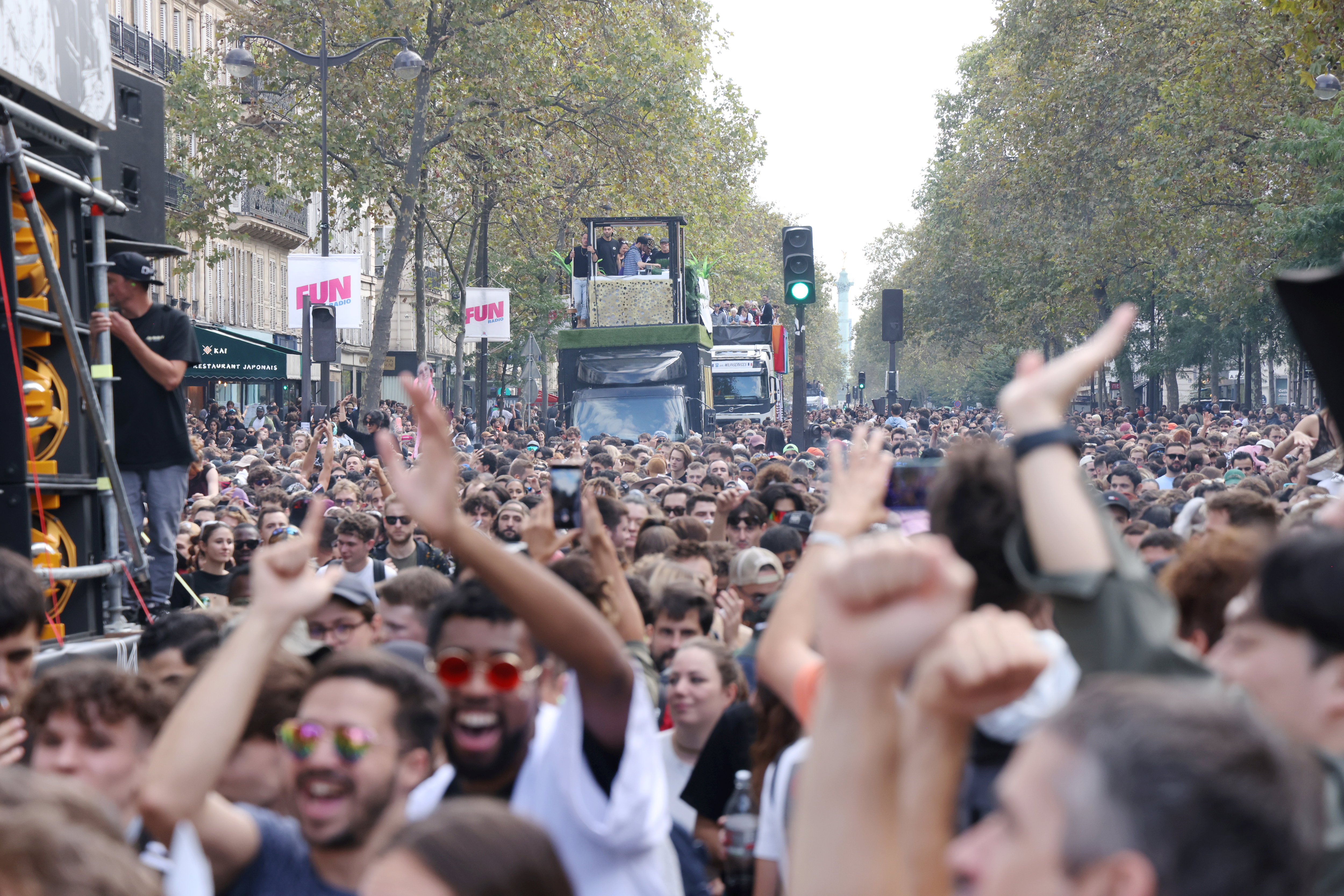 25 eme édition de la Techno Parade dans les rues de Paris. LP/Jean-Baptiste Quentin