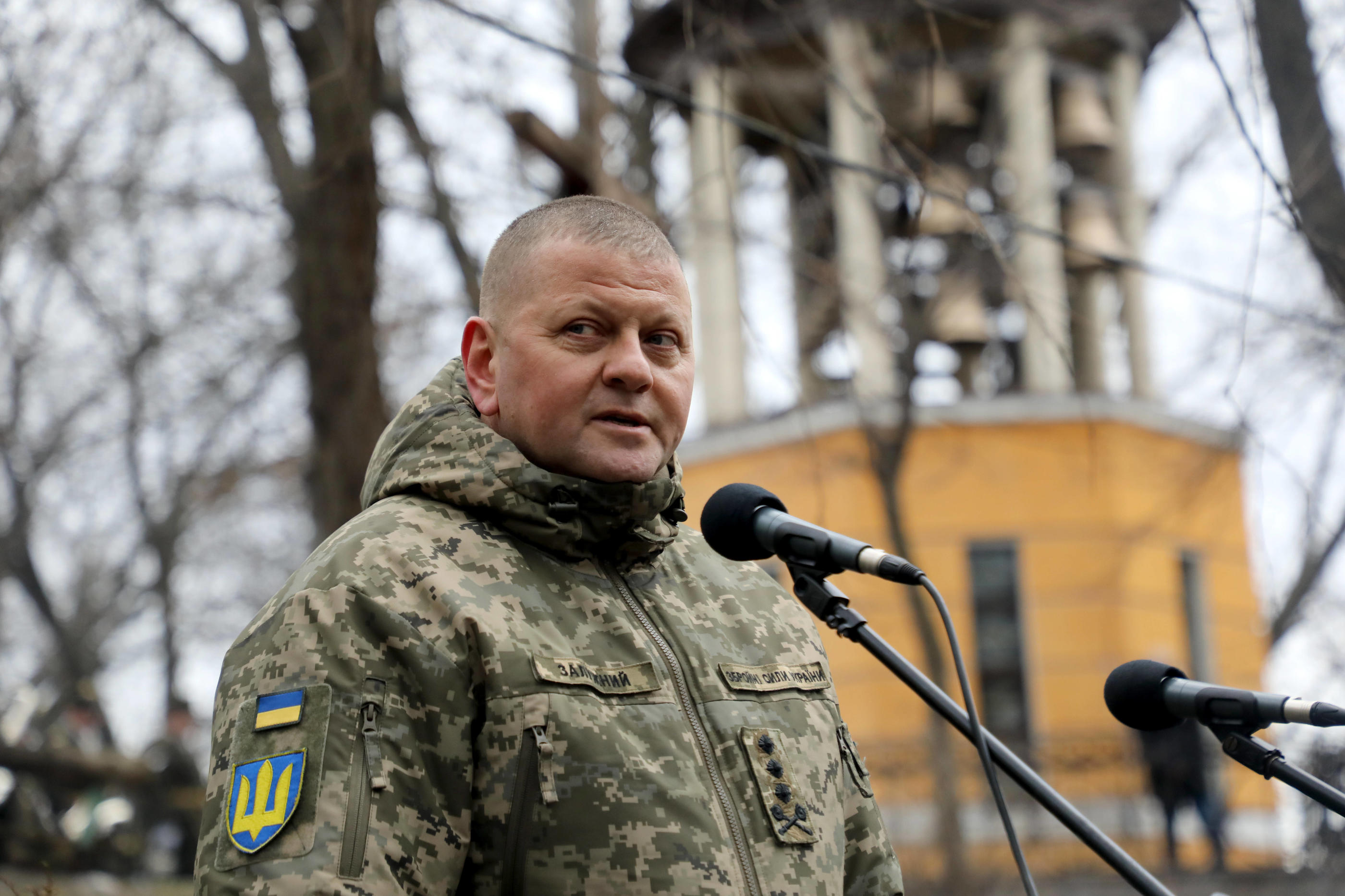 Valeri Zaloujny (ici en février 2022 à Kiev) est encensé pour la confiance qu'il accorde à ses troupes et son souci de préserver leurs vies. Sipa/Yuliia Ovsiannikova