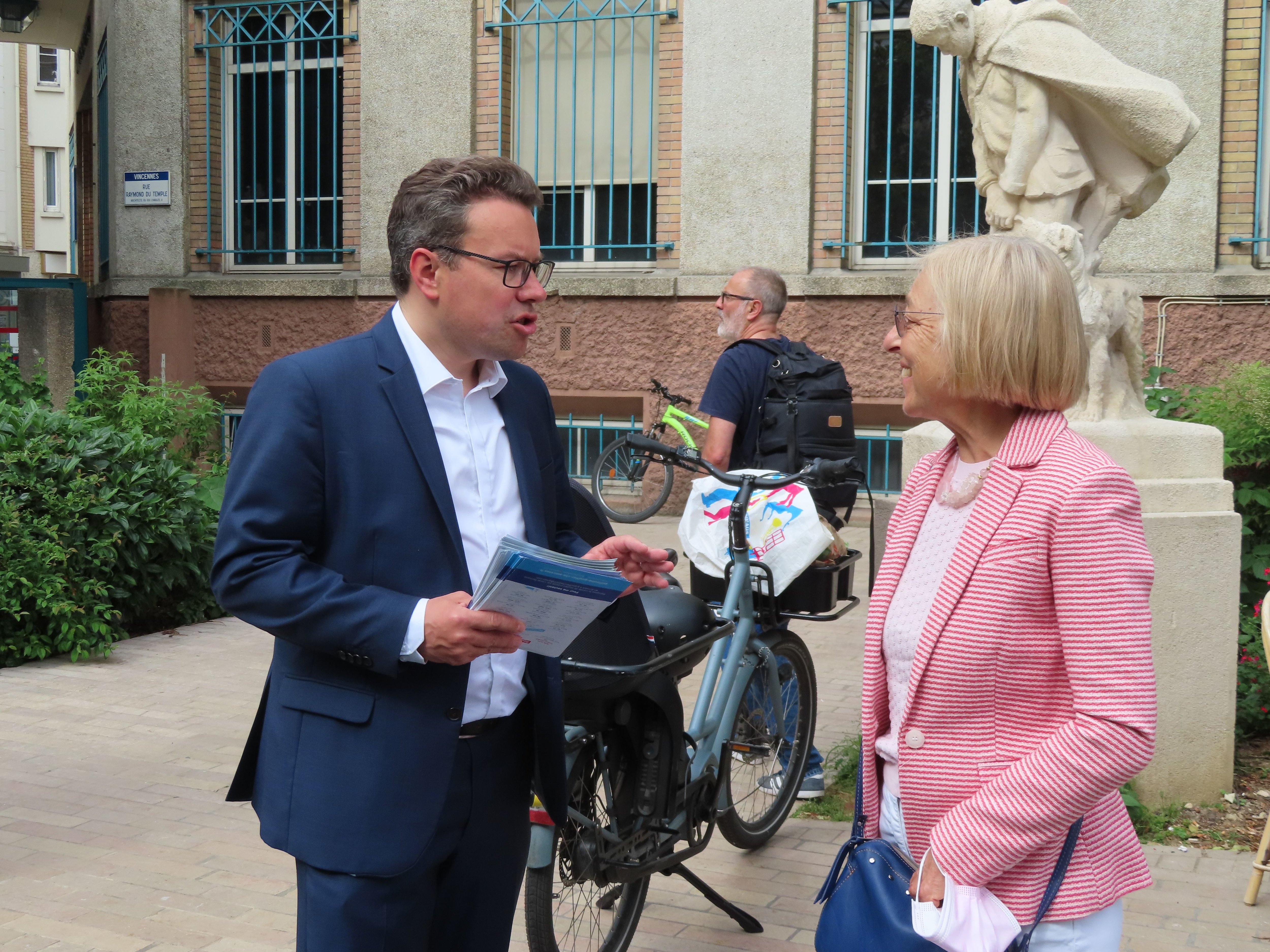 Vincennes (Val-de-Marne), le 22 mai dernier. Guillaume Gouffier-Cha, le député (LREM) sortant, rempile pour un second et «dernier mandat», comme il le précise. Il sera candidat dans la 6e circonscription. LP/Sylvain Deleuze