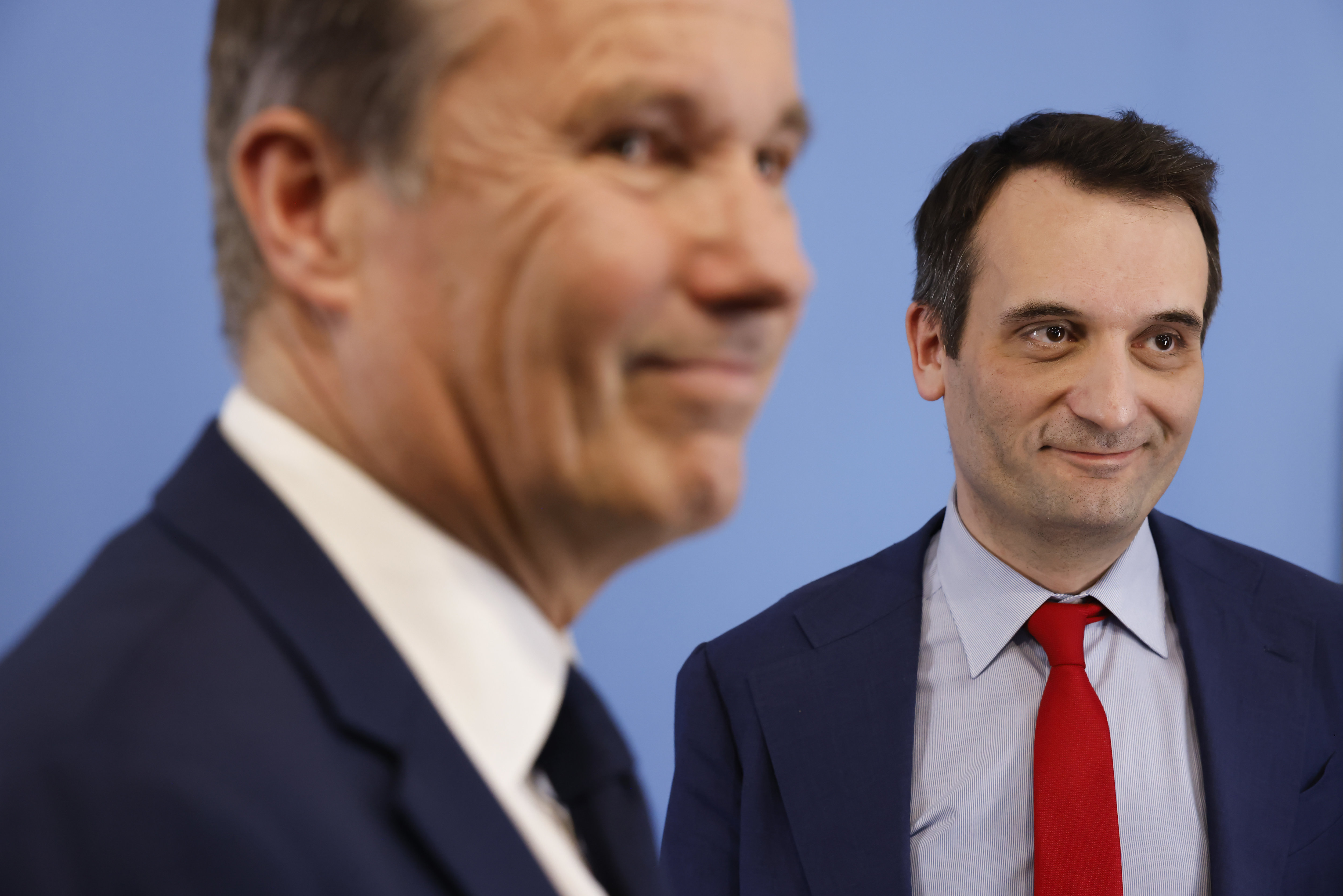 Ce jeudi, Nicolas Dupont-Aignan et Florian Philippot ont annoncé qu'ils formaient une alliance pour les législatives avec le mouvement Génération Frexit. LP/Olivier Corsan