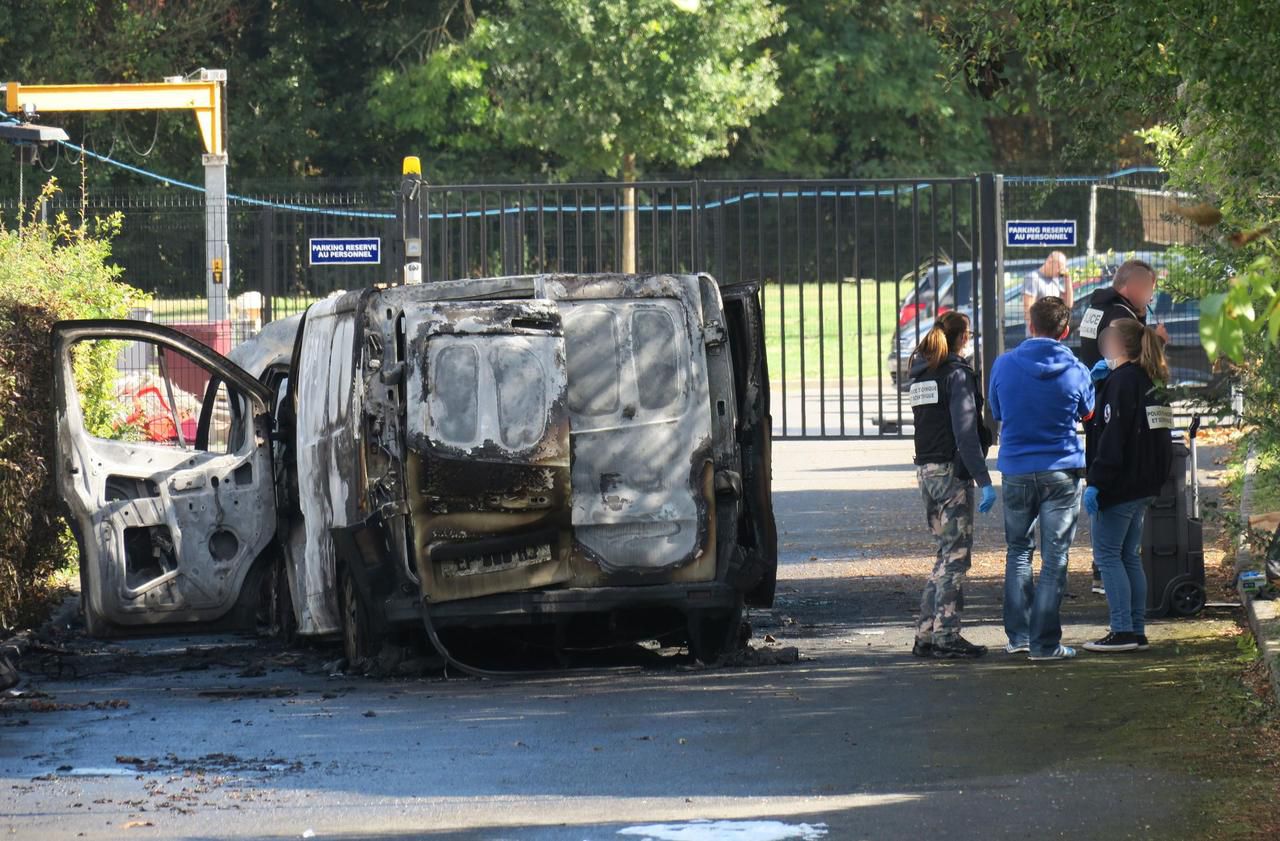 Lagny-sur-Marne (Seine-et-Marne), le 24 septembre 2018. En milieu de matinée, un fourgon banalisé avait été attaqué entre le lycée Van-Dongen et le centre aquatique de Marne et Gondoire. Archives LP/Alexandre Métivier