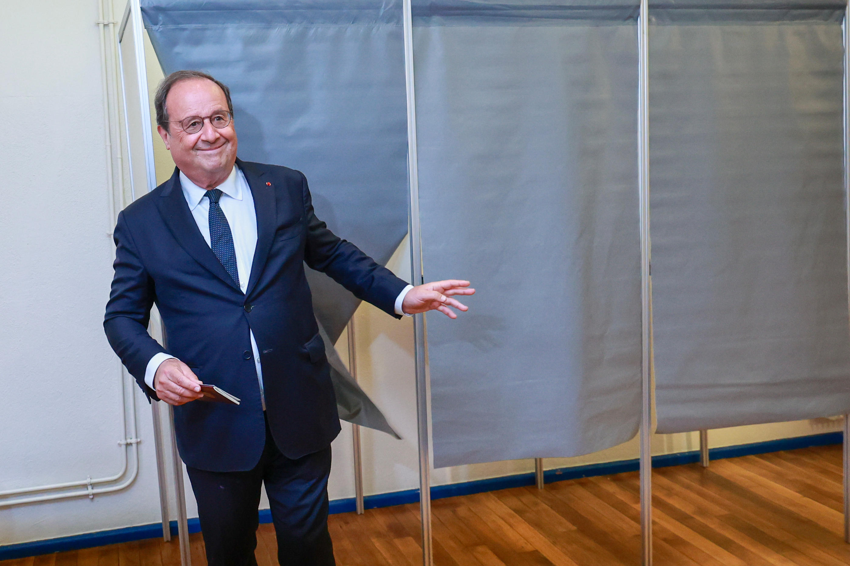 François Hollande s'est présenté dans la première circonscription de Corrèze. Icon Sport / Laetitia Notarianni