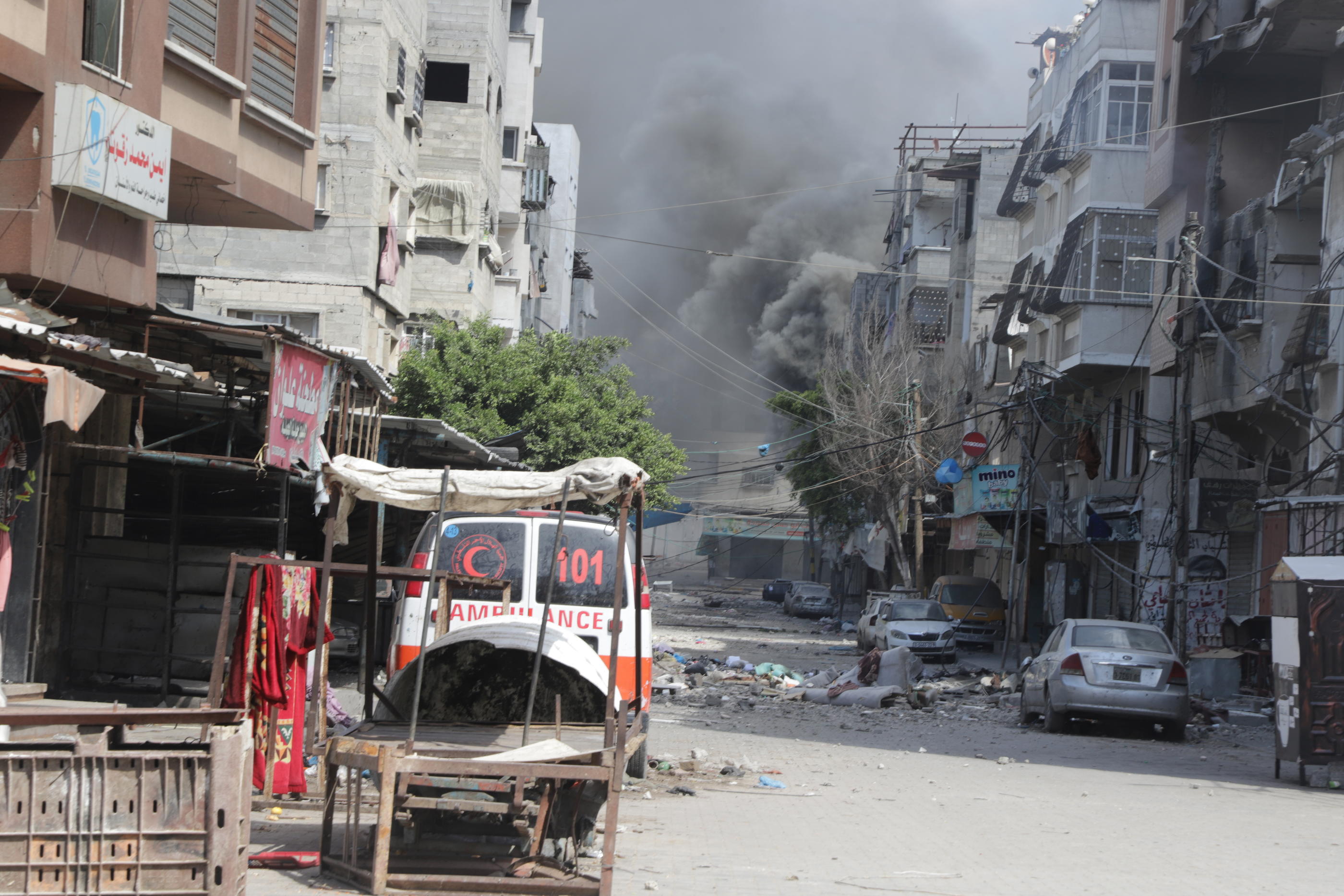 Les bombardements se poursuivent sur l'ensemble de la bande de Gaza et notamment à Rafah où de nombreux civils cherchent à fuir. Icon Sport