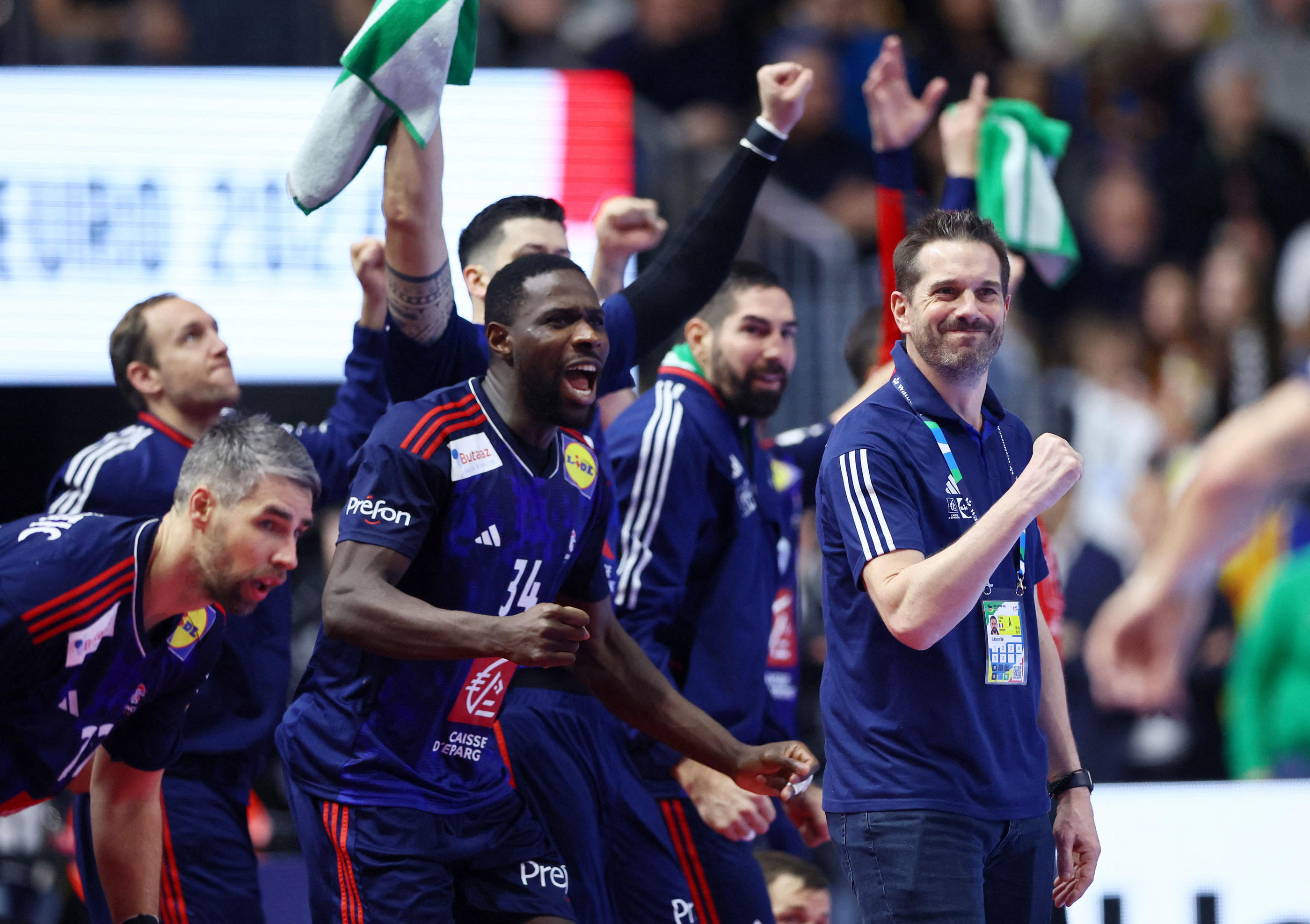 Dans cette équipe de France, il y a des experts de la roucoulette, du chabala et du pastis... vous avez tout compris ? C'est que vous parlez le jargon du handball ! Reuters / Wolfgang Rattay