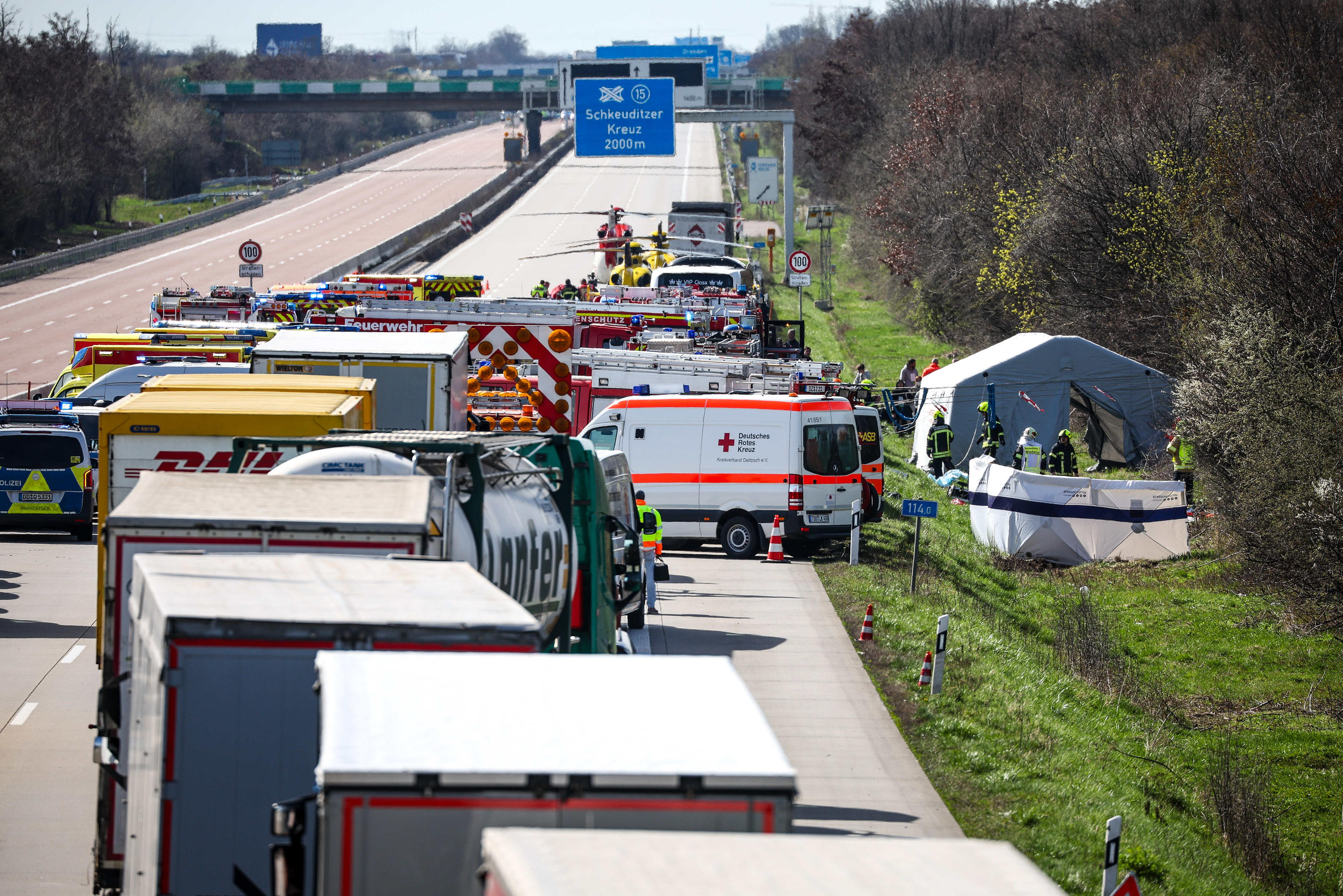 Plusieurs personnes sont mortes mercredi dans un accident impliquant un car en Allemagne. Icon Sport / Jan Woitas