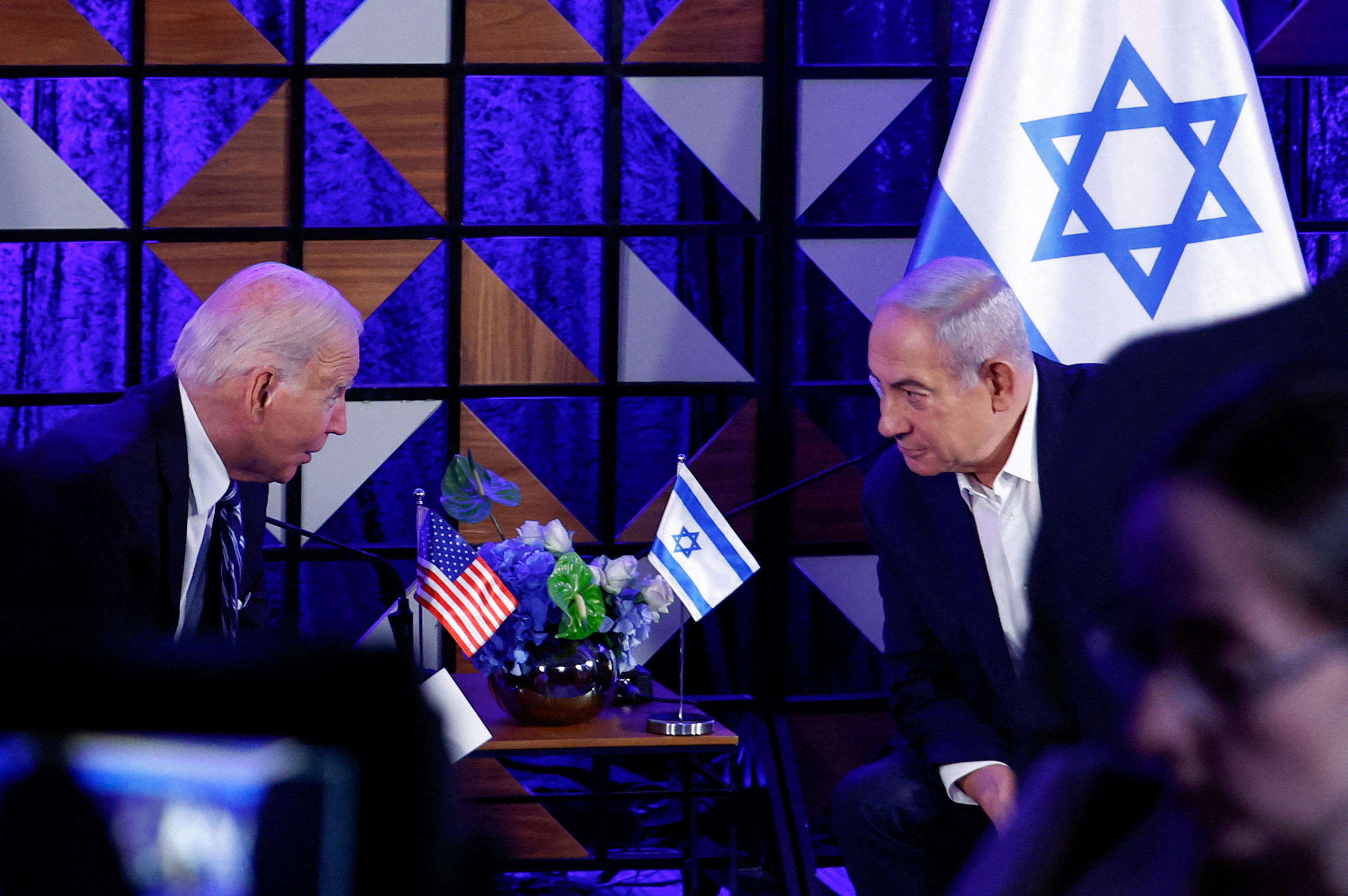 Tel Aviv (Israël), le 18 octobre 2023. Le président américain Joe Biden a démontré un soutien indéfectible à la sécurité d’Israël, comme le font les Etats-Unis depuis un demi-siècle. REUTERS/Evelyn Hockstein/File Photo