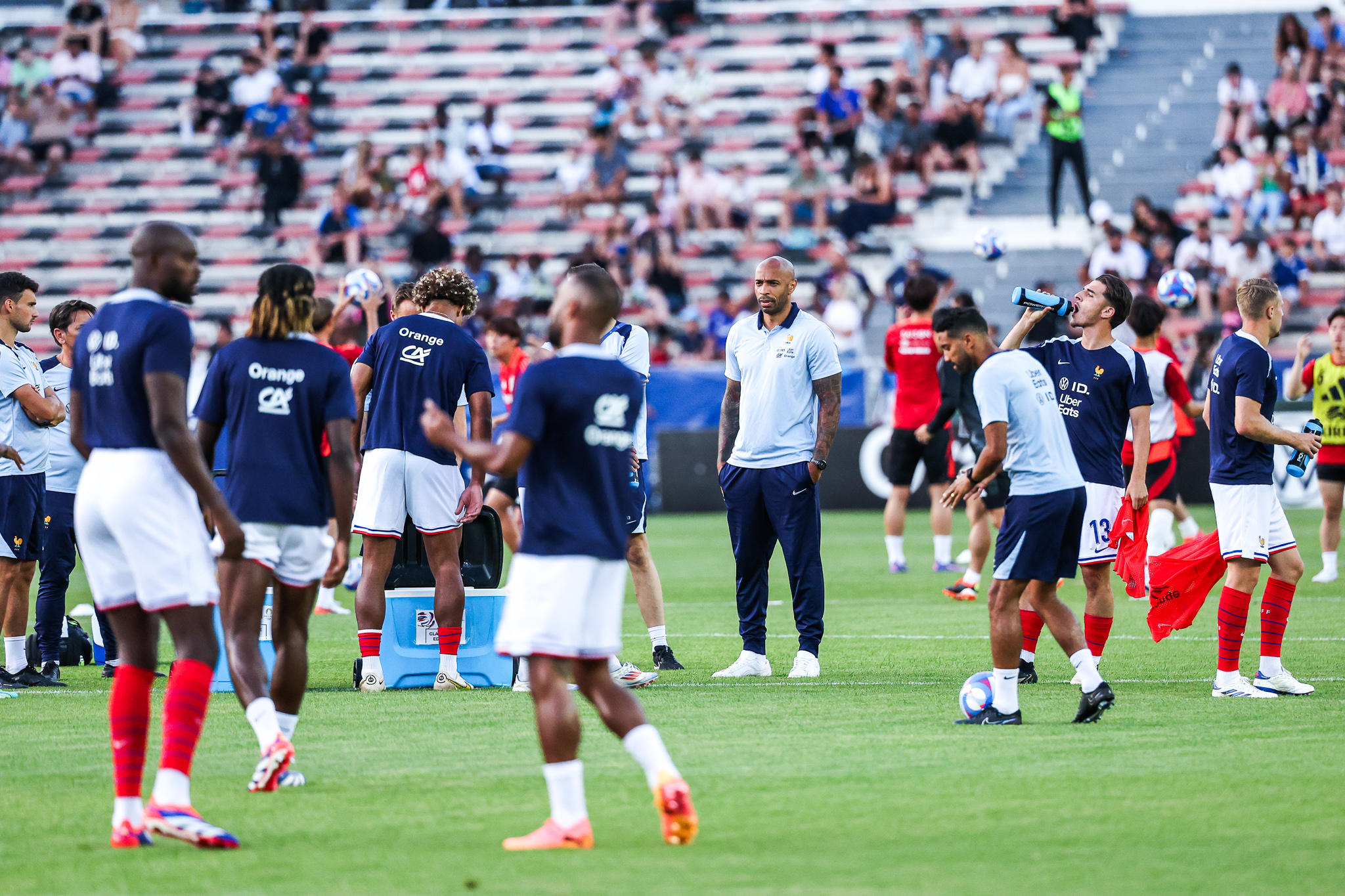 L'équipe de Thierry Henry débutera les JO dès le mercredi 24 juillet avec un match contre les Etats-Unis à Marseille. LP/Icon Sport/Johnny Fidelin