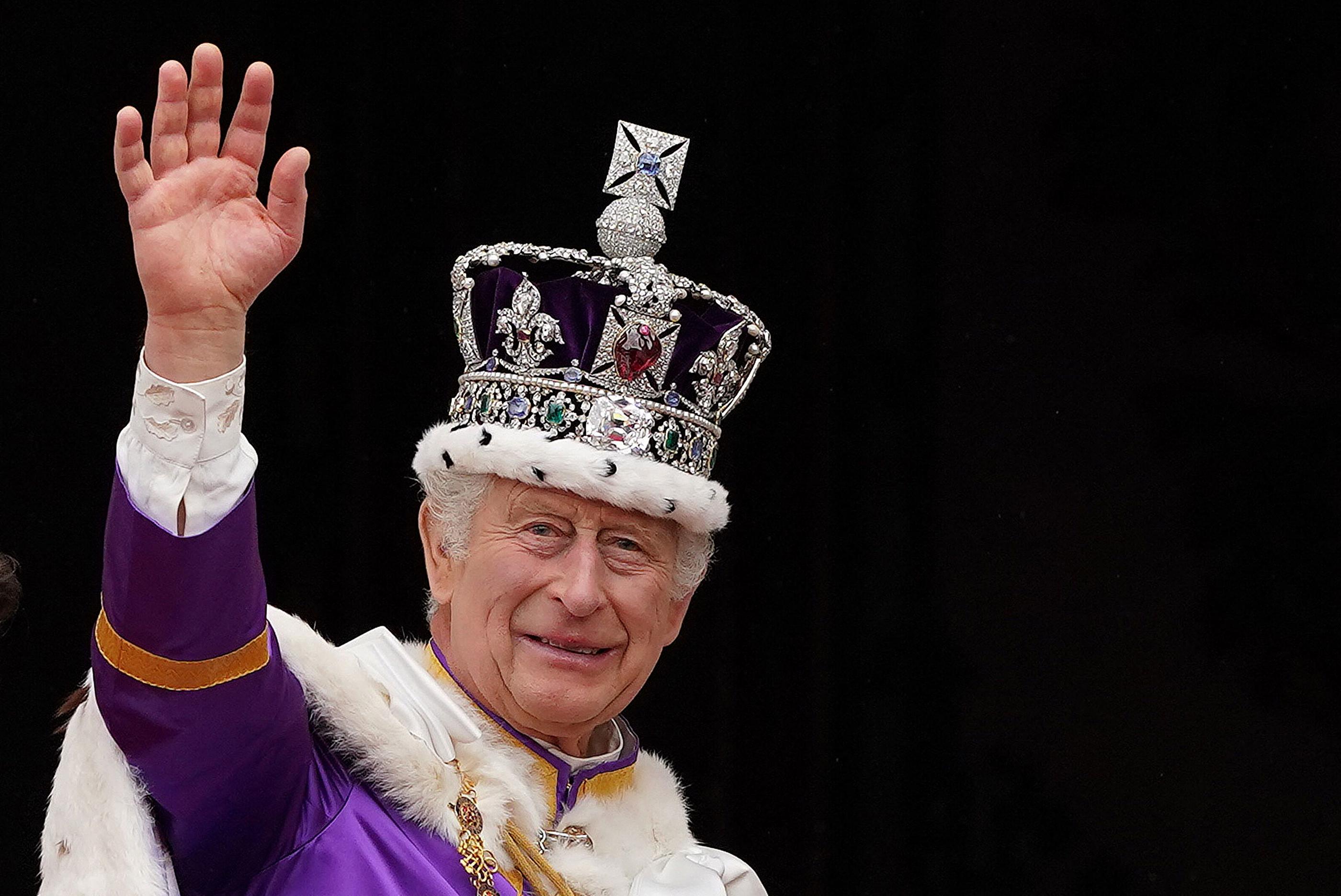 Le roi Charles III à Londres (Royaume-Uni), après son couronnement le 6 mai 2023.